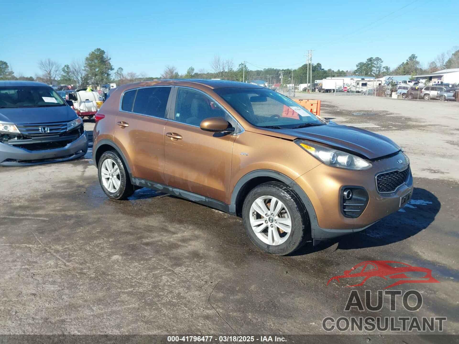 KIA SPORTAGE 2017 - KNDPMCAC5H7282412