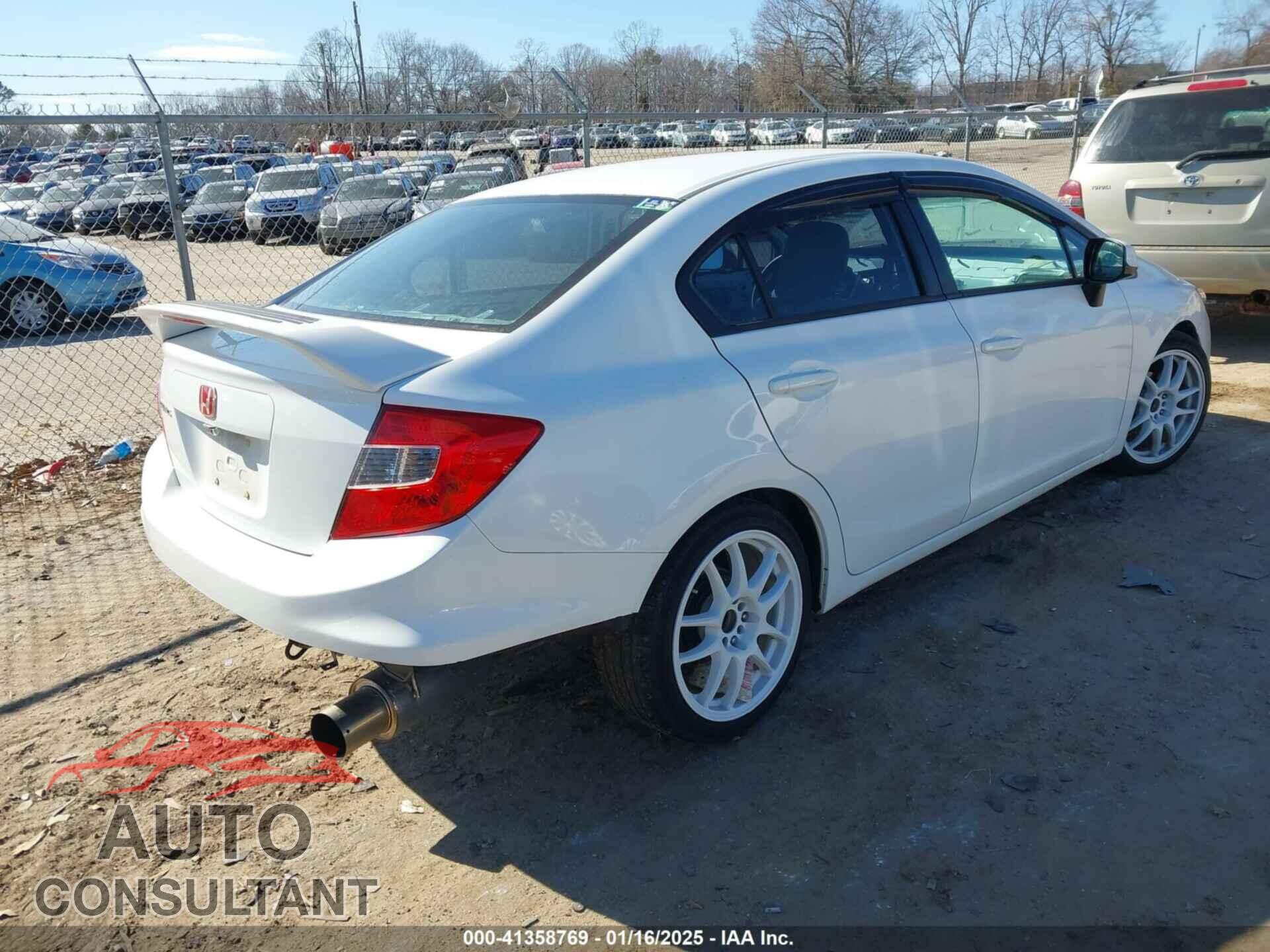 HONDA CIVIC SDN 2012 - 2HGFB2F54CH320135