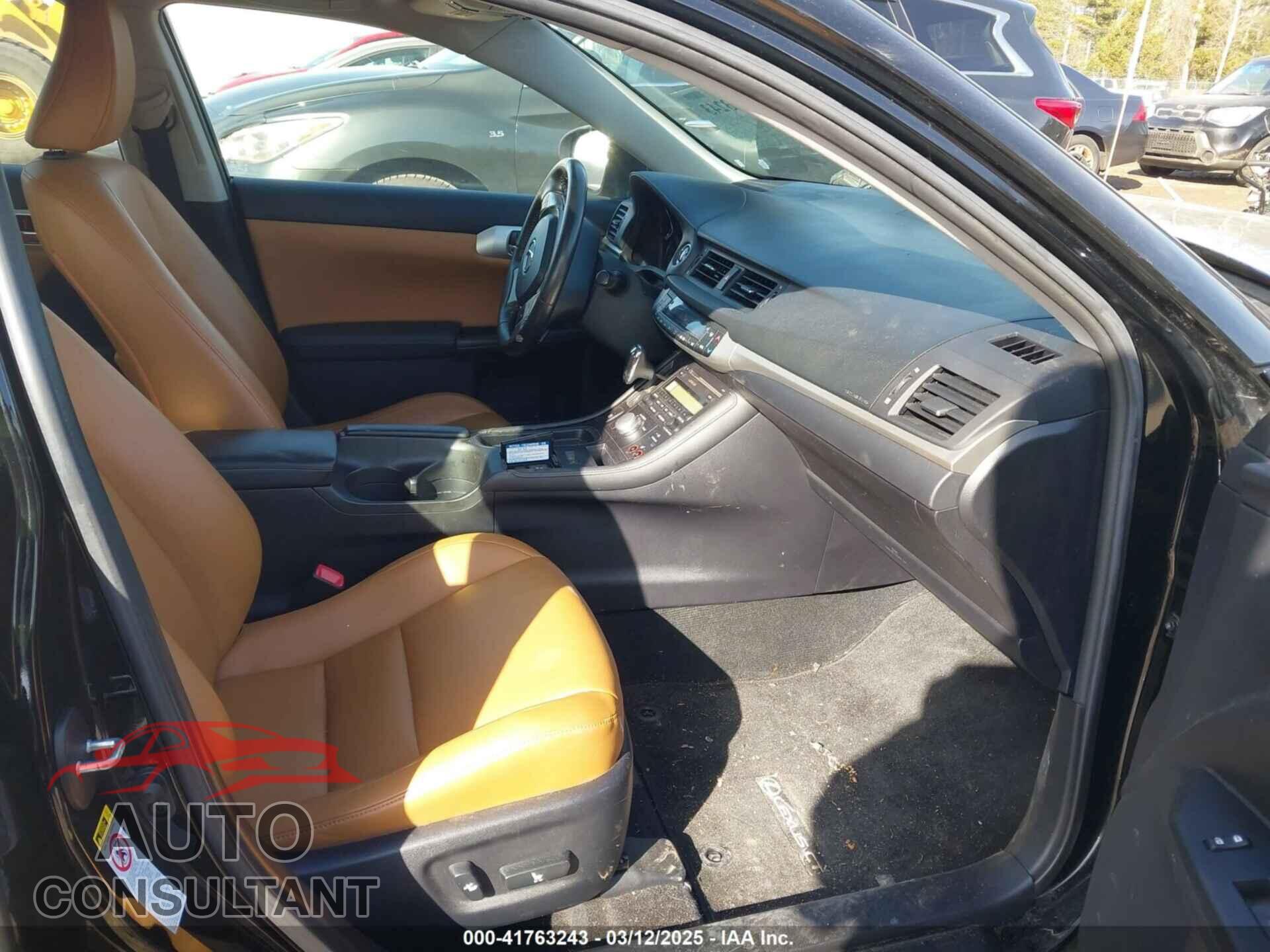 LEXUS CT 200H 2013 - JTHKD5BH4D2158993