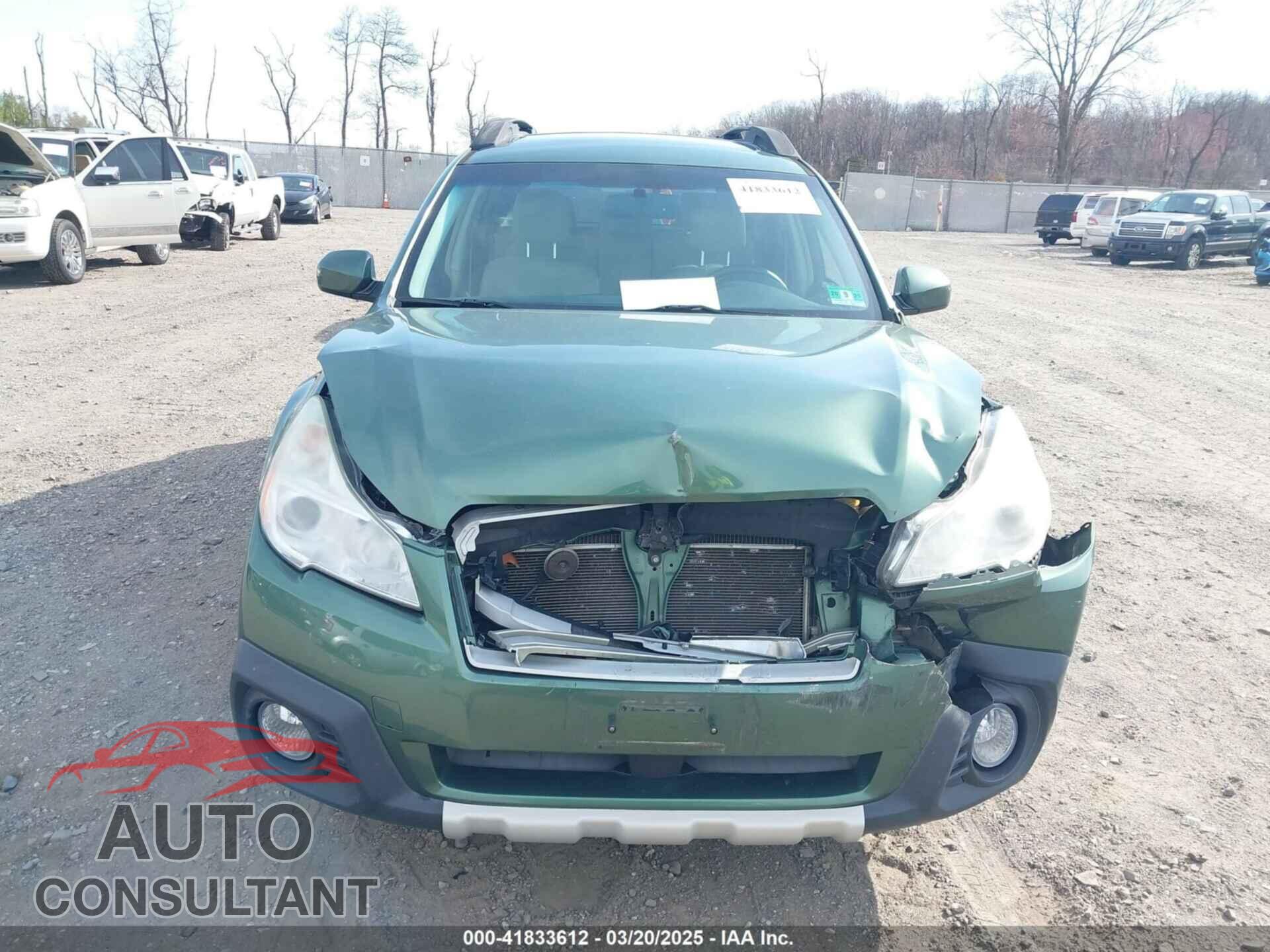 SUBARU OUTBACK 2014 - 4S4BRBLC6E3315967