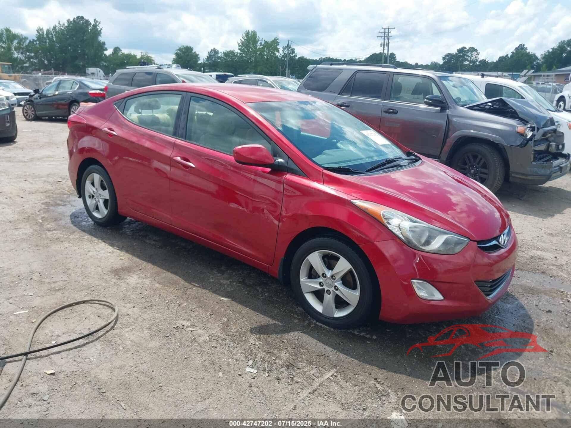 HYUNDAI ELANTRA 2012 - KMHDH4AEXCU439873