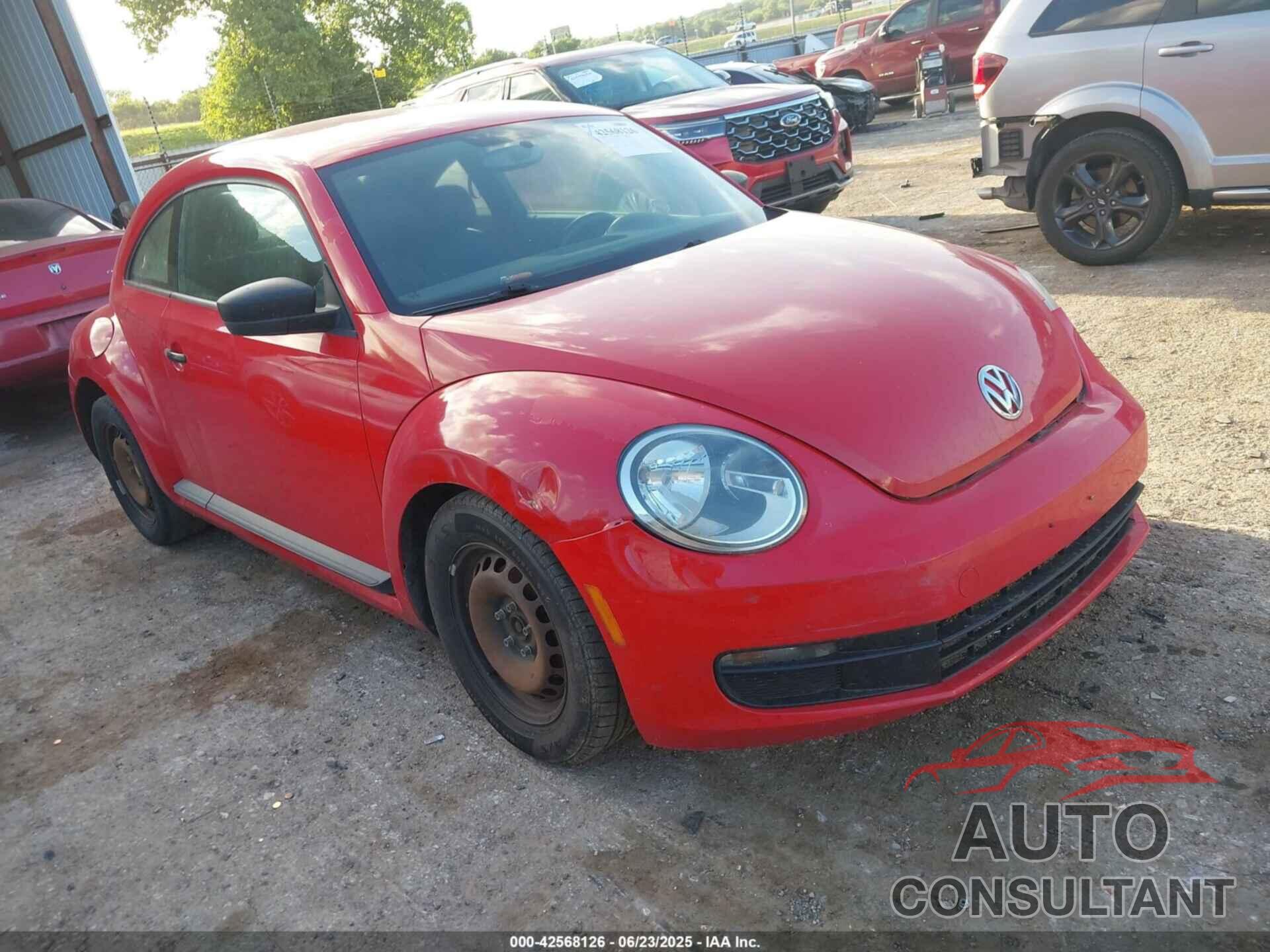 VOLKSWAGEN BEETLE 2012 - 3VWFP7ATXCM646118