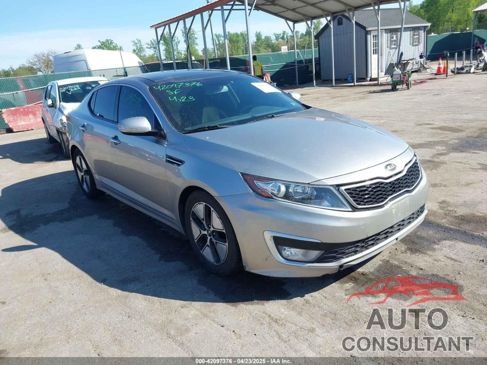 KIA OPTIMA HYBRID 2013 - KNAGM4AD6D5045249