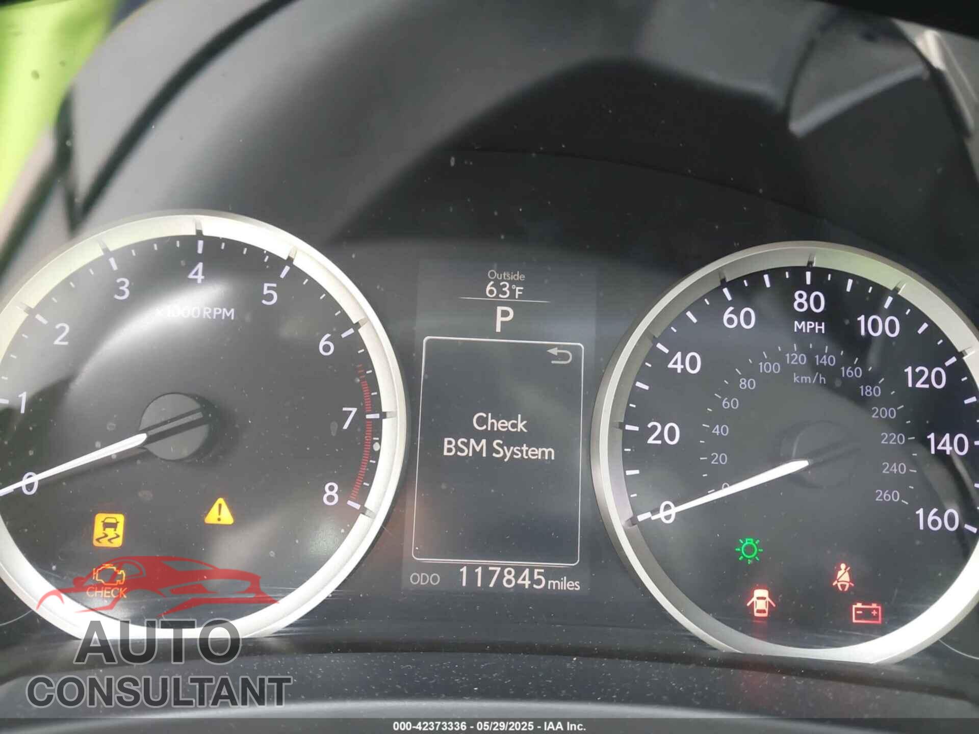LEXUS IS 250 2014 - JTHBF1D26E5018164