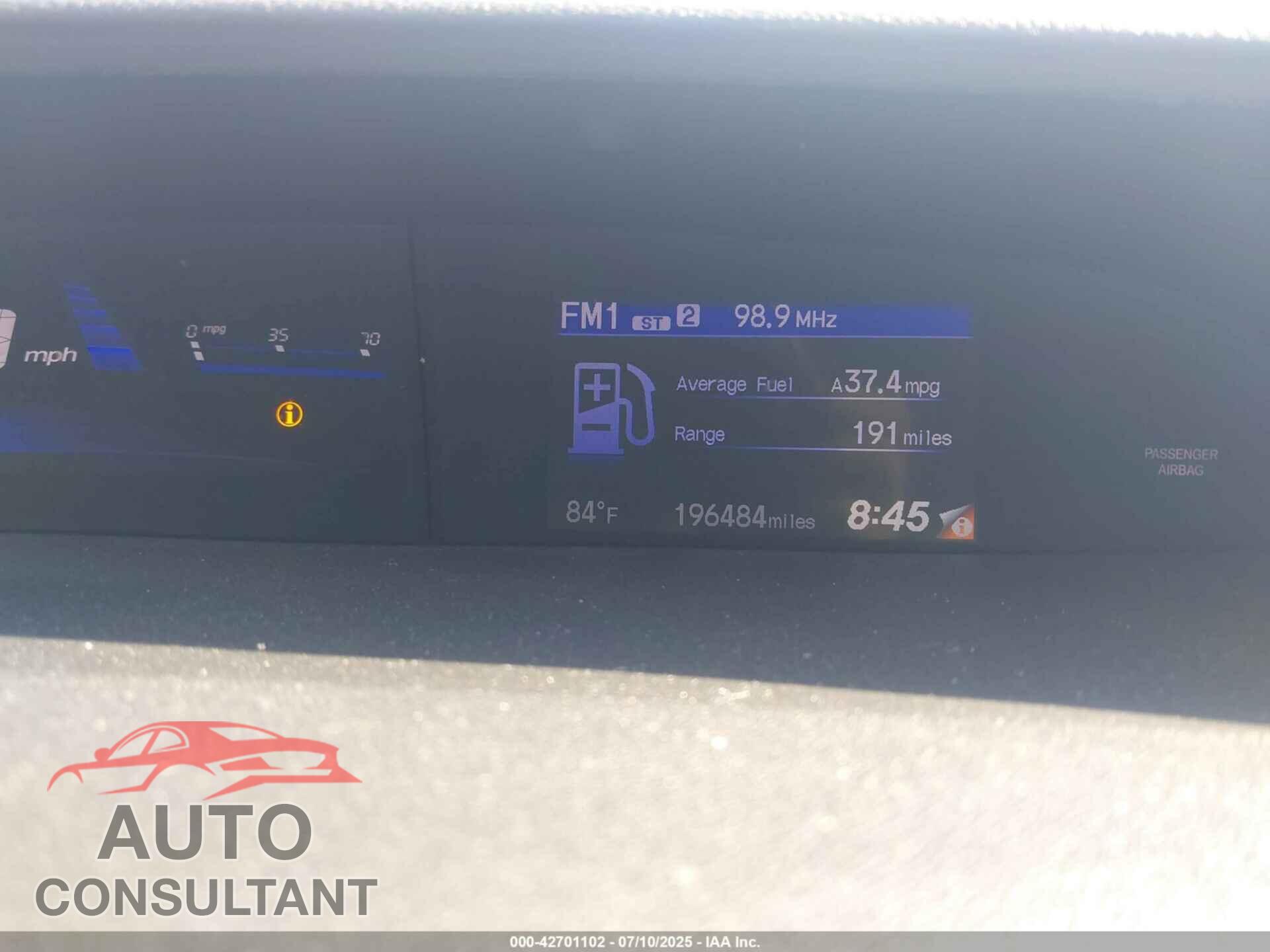 HONDA CIVIC 2014 - 19XFB2F52EE077471