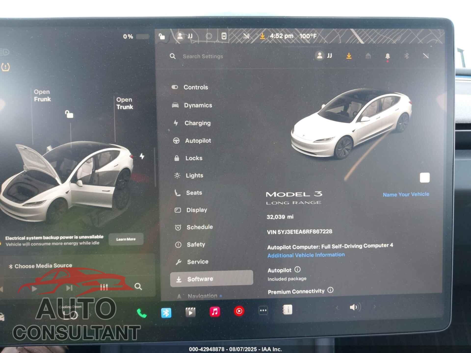 TESLA MODEL 3 2024 - 5YJ3E1EA6RF867228