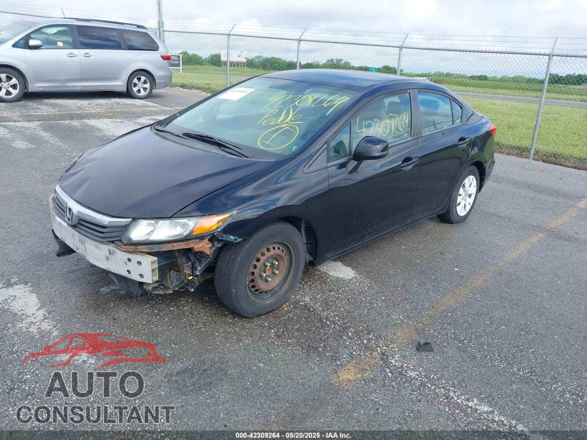 HONDA CIVIC 2012 - 2HGFB2F59CH325508