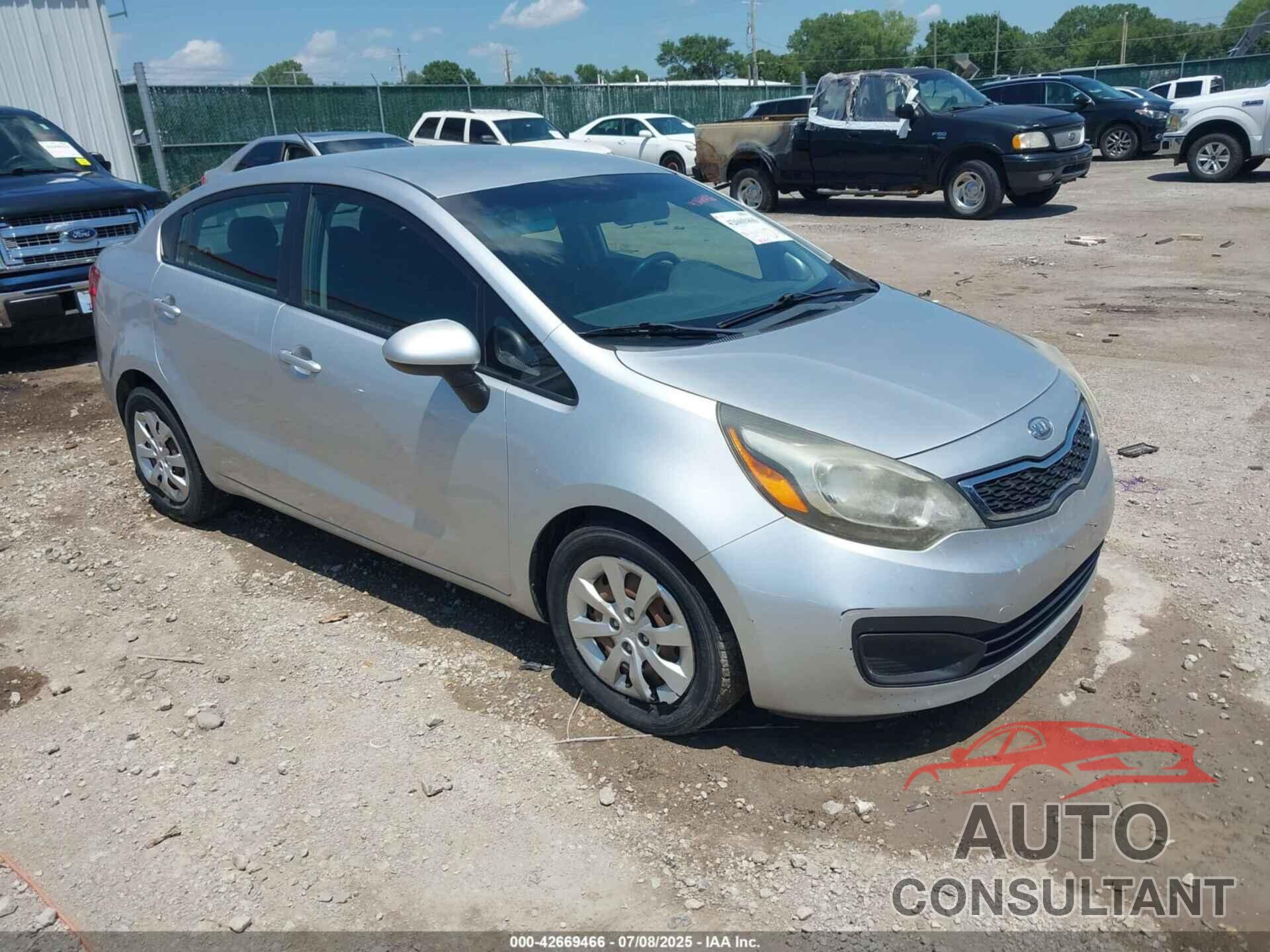 KIA RIO 2012 - KNADN4A39C6055869
