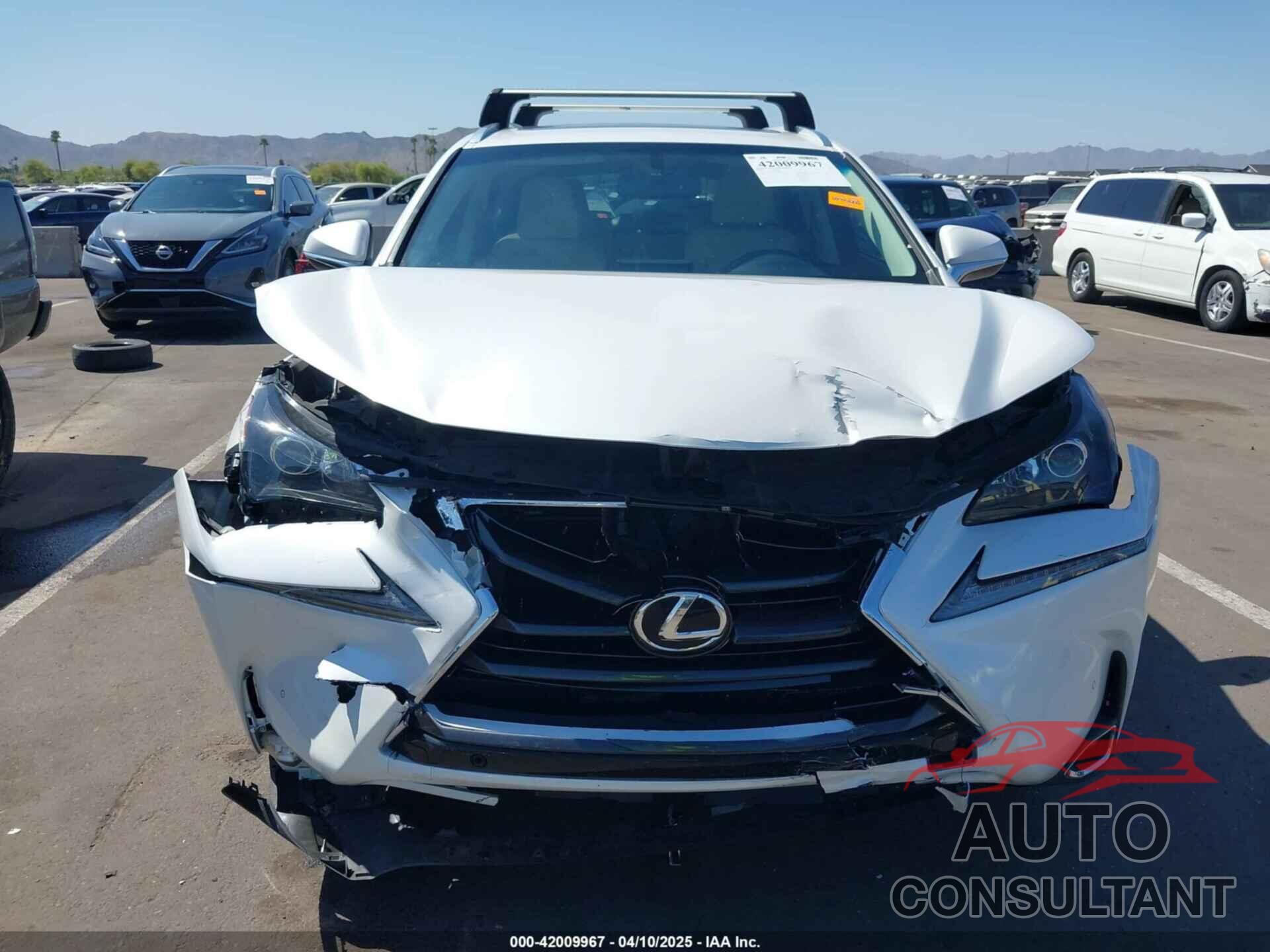 LEXUS NX 200T 2016 - JTJYARBZ6G2025870