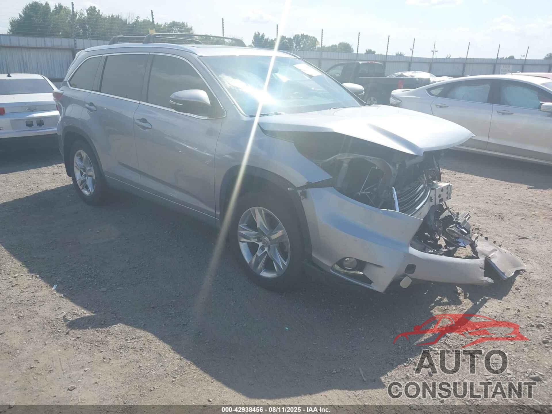 TOYOTA HIGHLANDER 2015 - 5TDDKRFH6FS141674