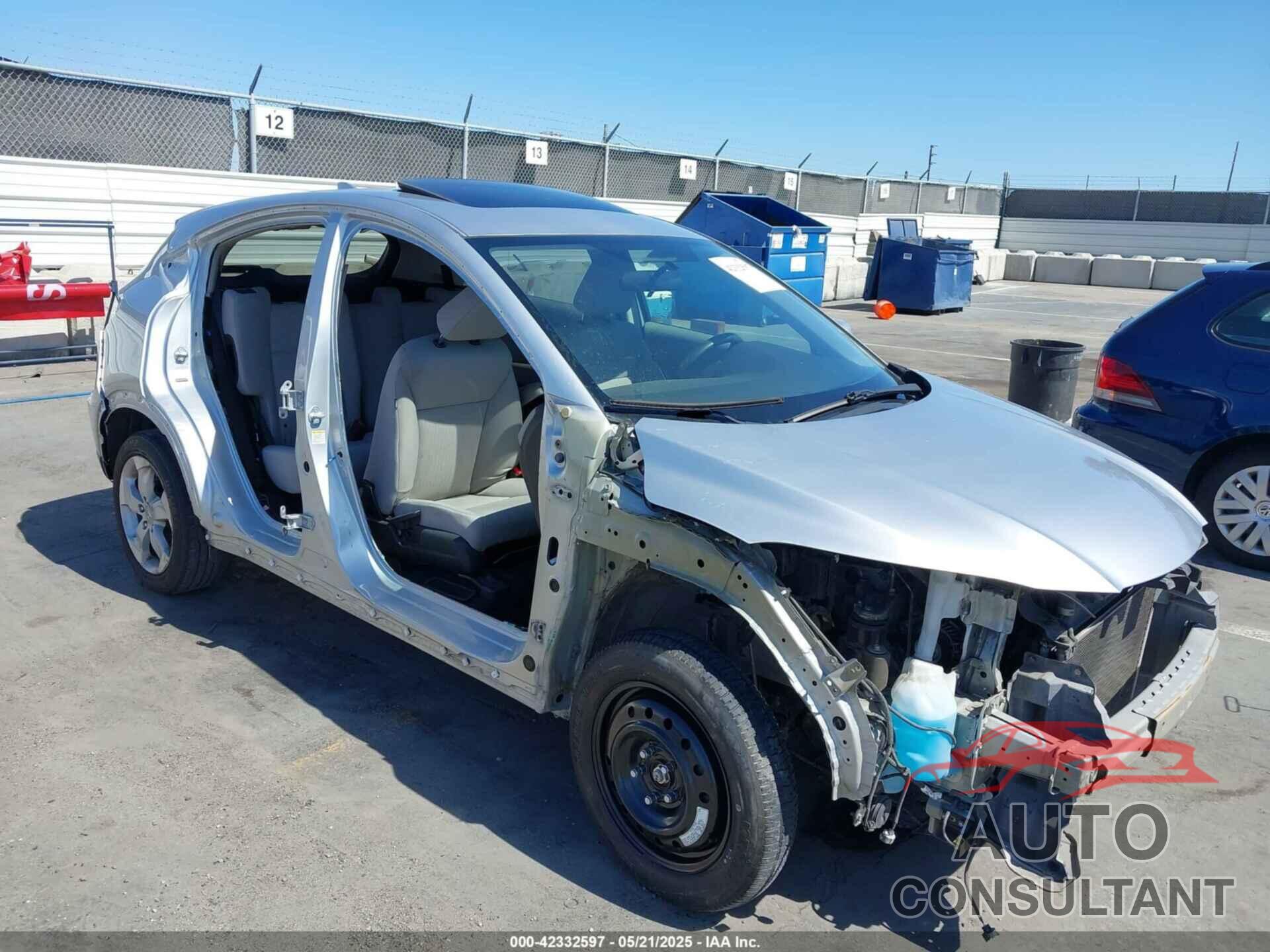HONDA HR-V 2016 - 3CZRU5H50GM705200