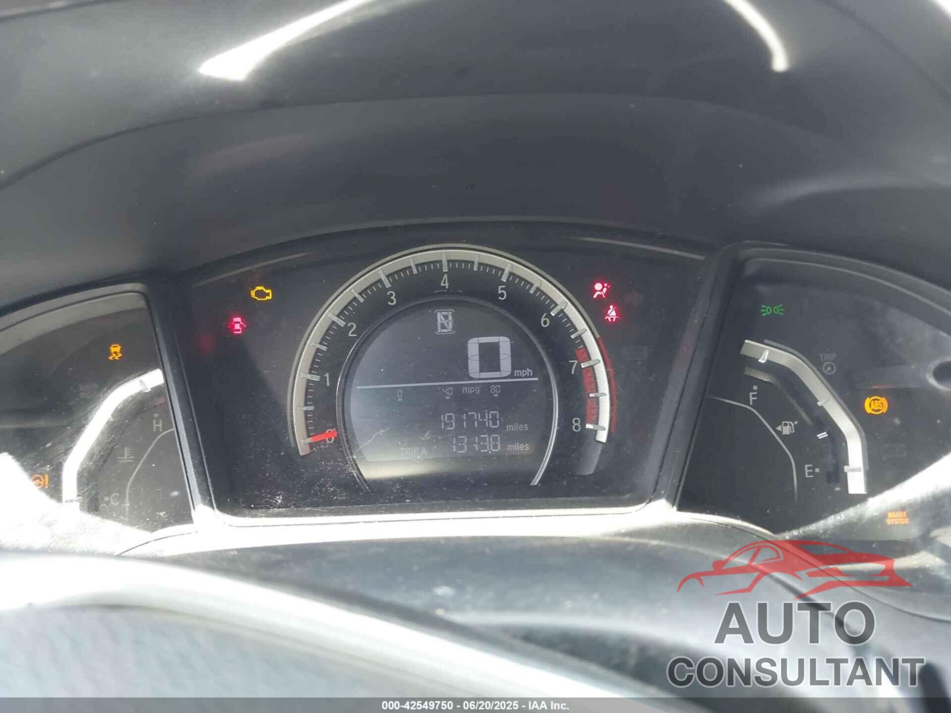 HONDA CIVIC 2016 - 19XFC2F5XGE080537