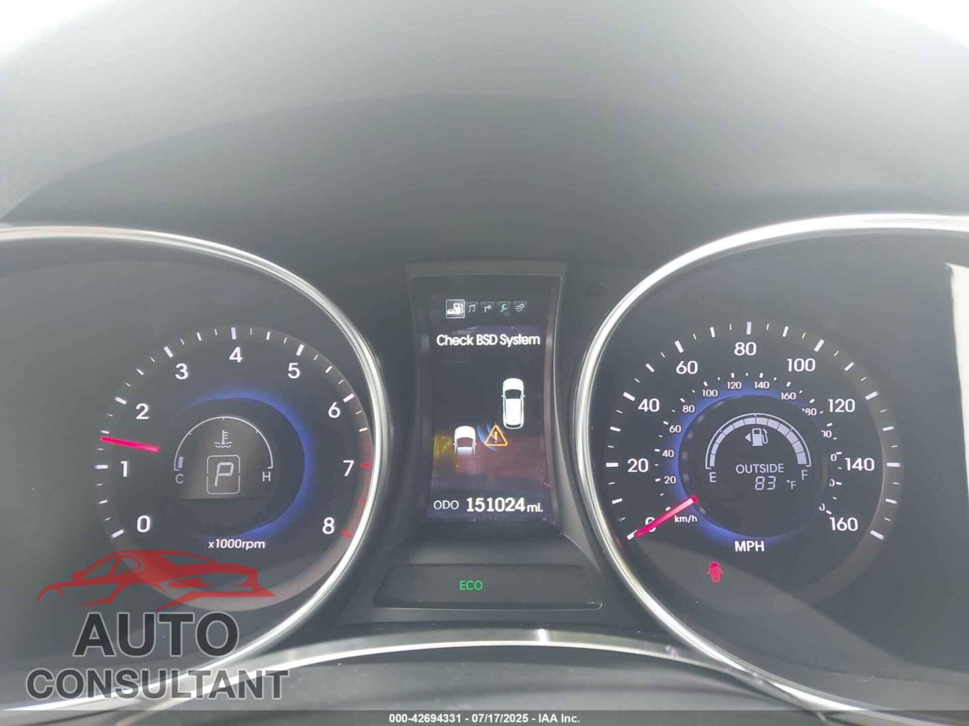 HYUNDAI SANTA FE 2014 - KM8SR4HF2EU072425