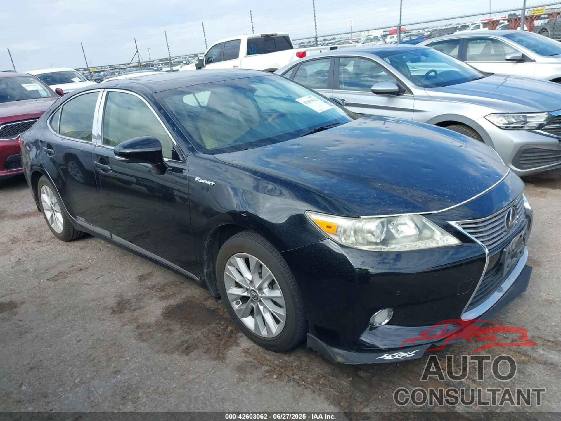 LEXUS ES 300H 2013 - JTHBW1GG3D2021515