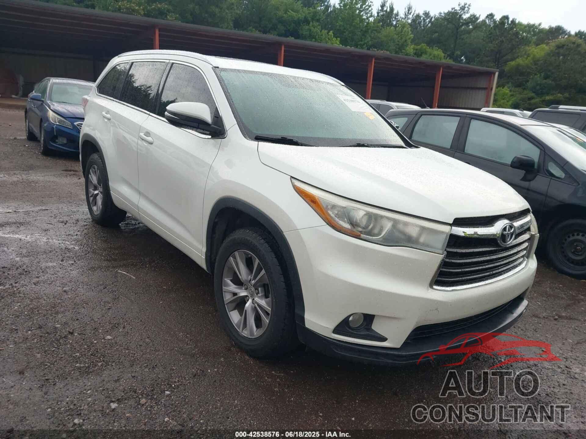 TOYOTA HIGHLANDER 2015 - 5TDKKRFH6FS092841