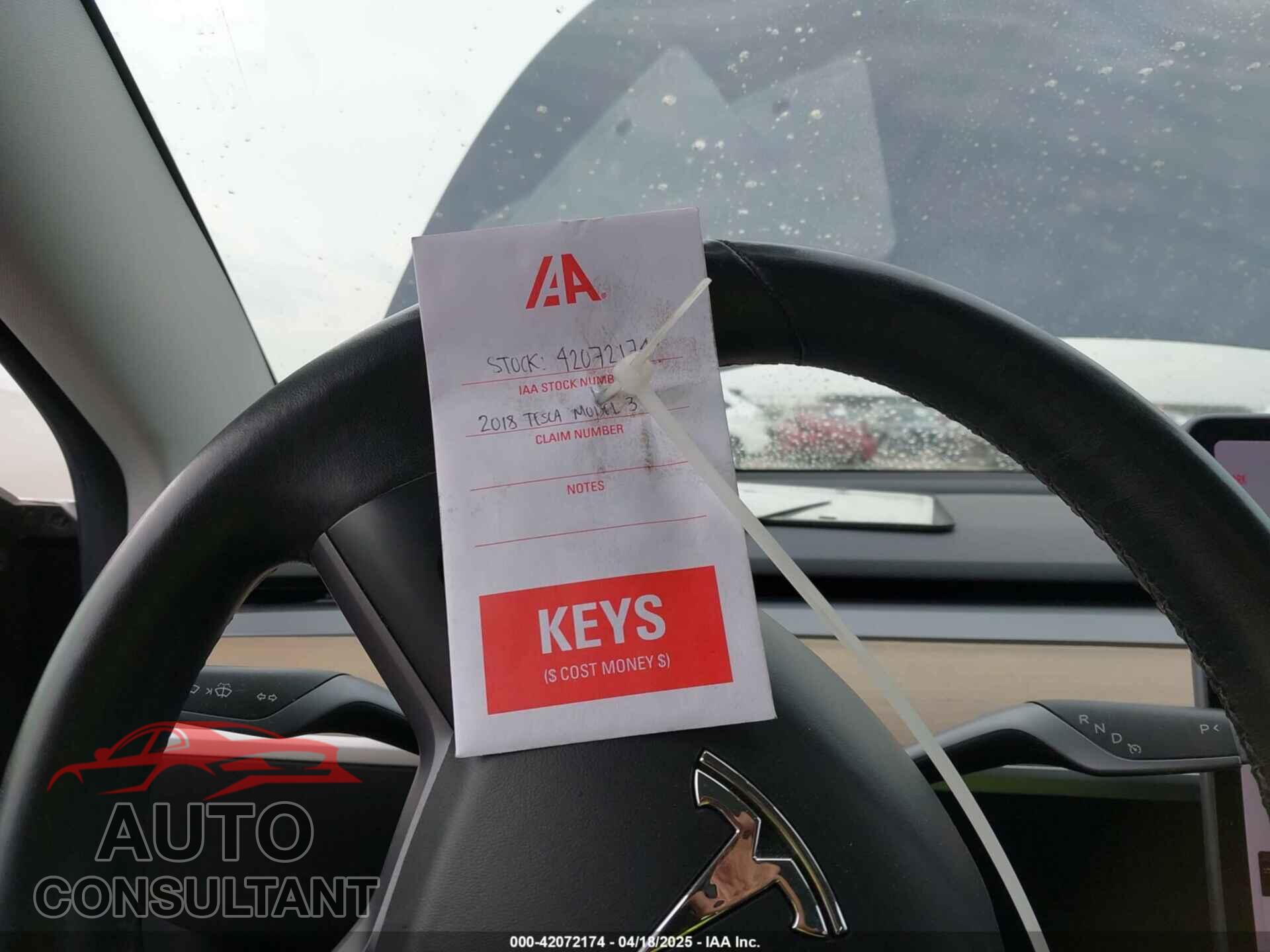 TESLA MODEL 3 2018 - 5YJ3E1EA8JF005178