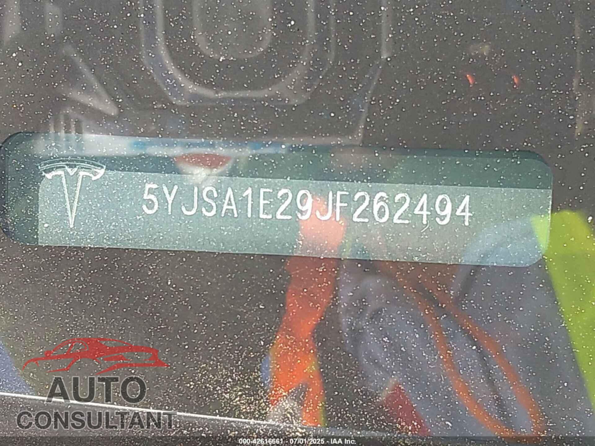 TESLA MODEL S 2018 - 5YJSA1E29JF262494