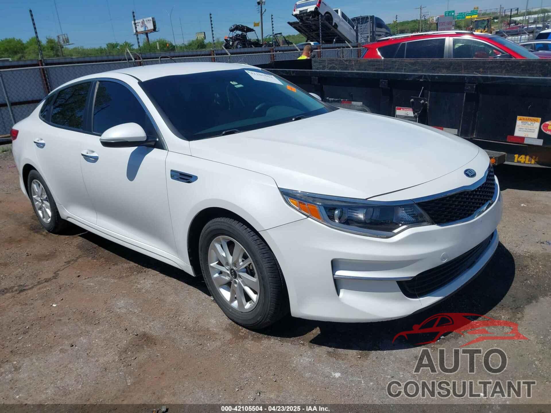 KIA OPTIMA 2016 - KNAGT4L39G5101597