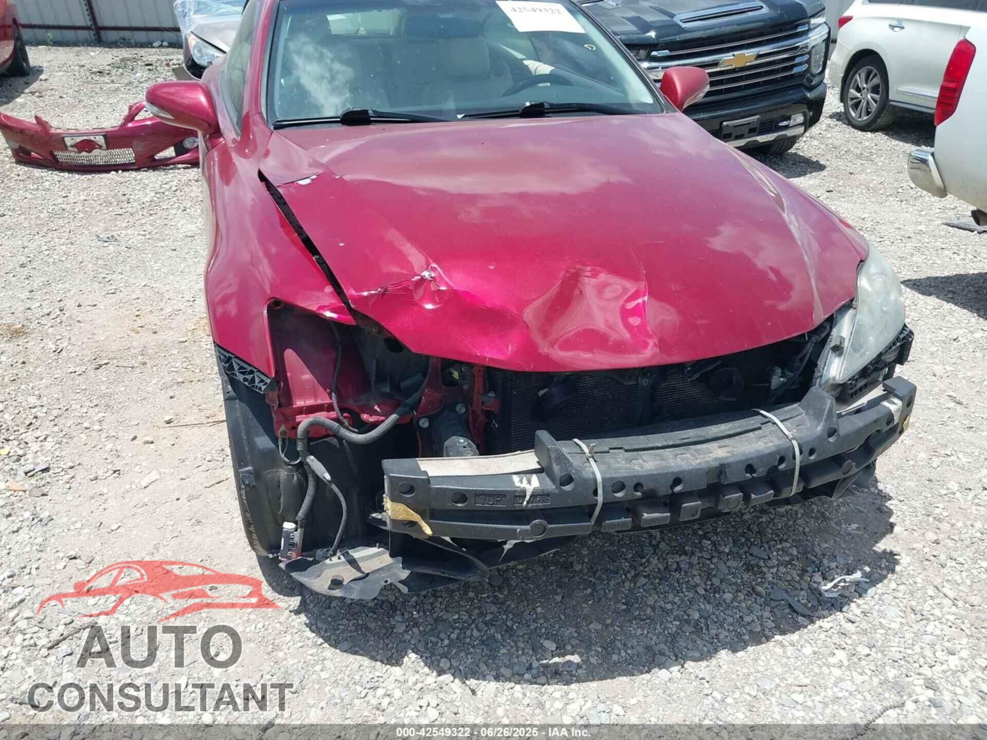 LEXUS IS 250C 2010 - JTHFF2C27A2504843