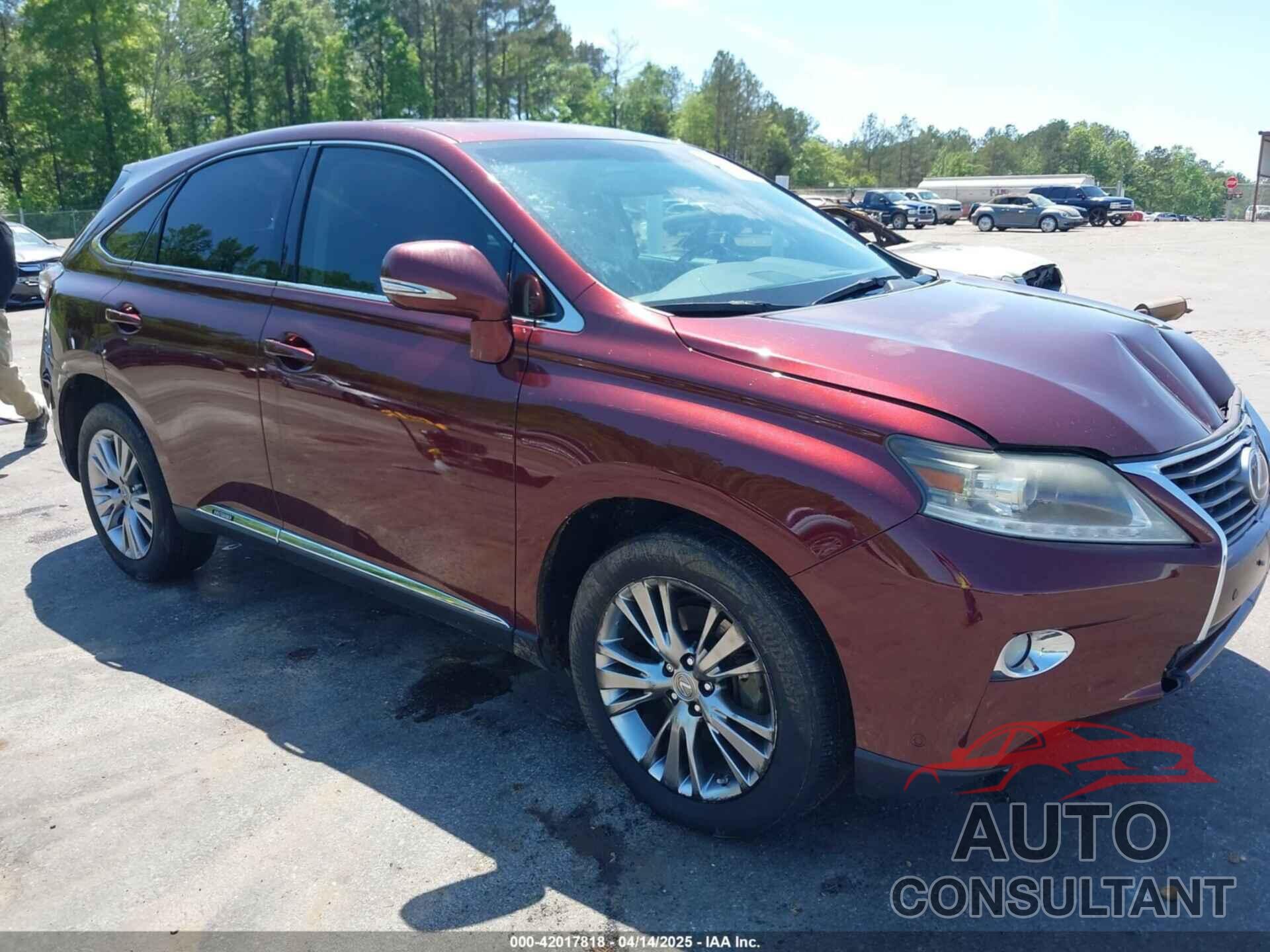 LEXUS RX 450H 2013 - JTJZB1BA7D2411335