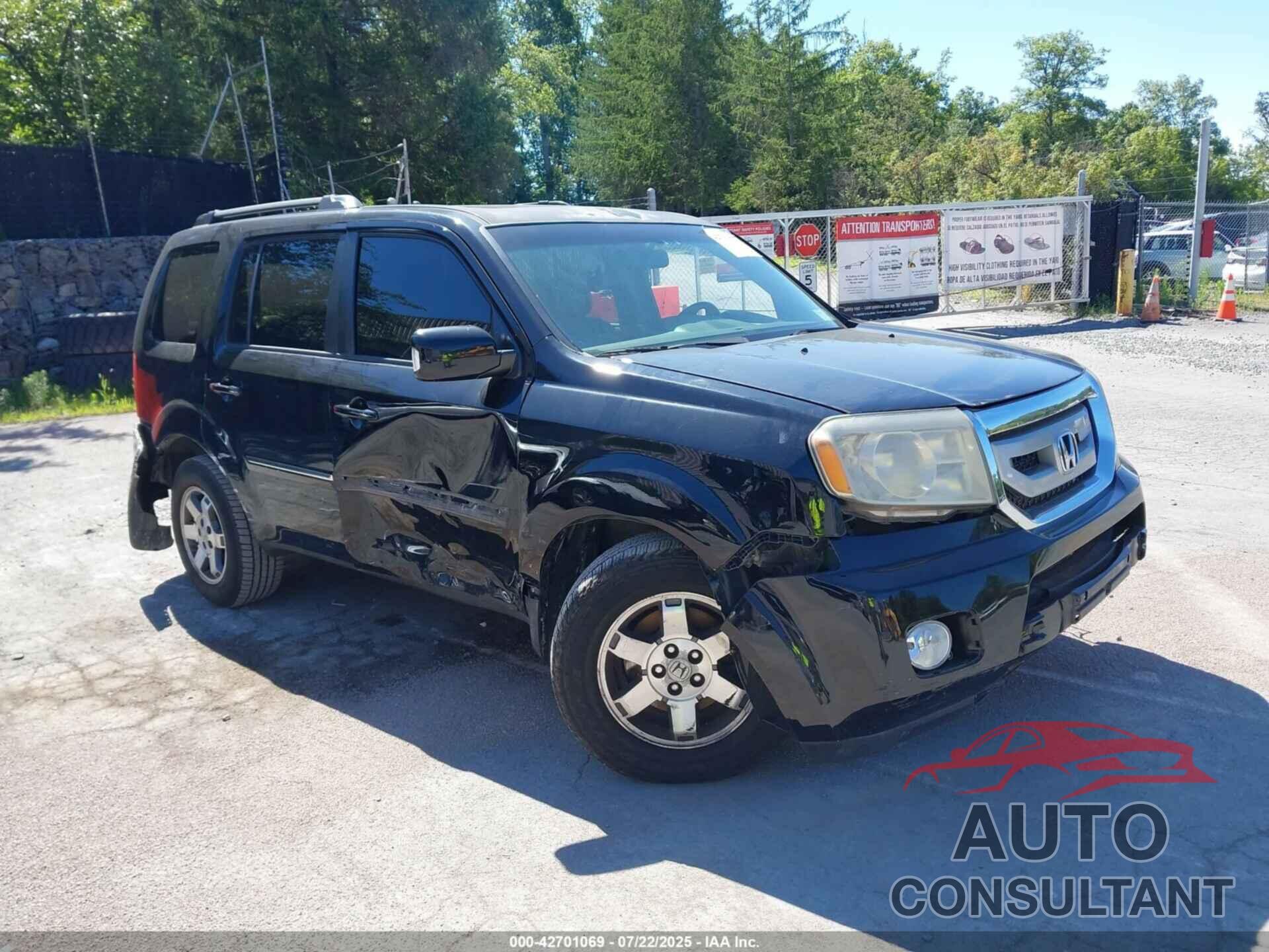 HONDA PILOT 2011 - 5FNYF4H92BB053864