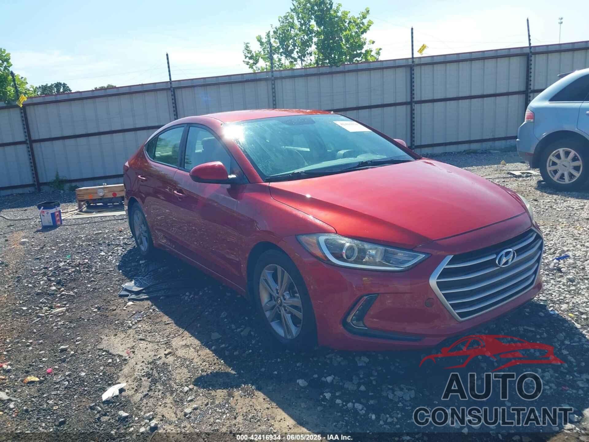 HYUNDAI ELANTRA 2017 - KMHD84LFXHU166009