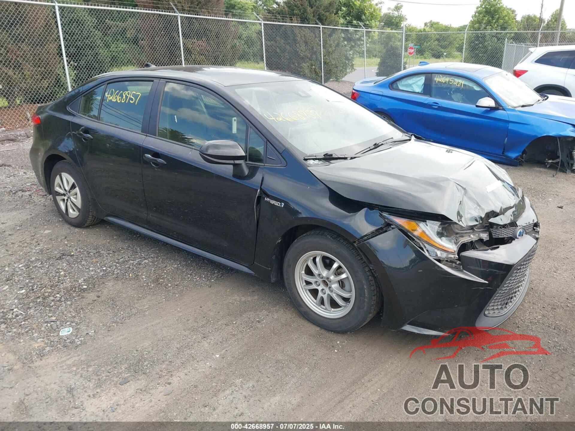 TOYOTA COROLLA 2021 - JTDEAMDE8MJ002899
