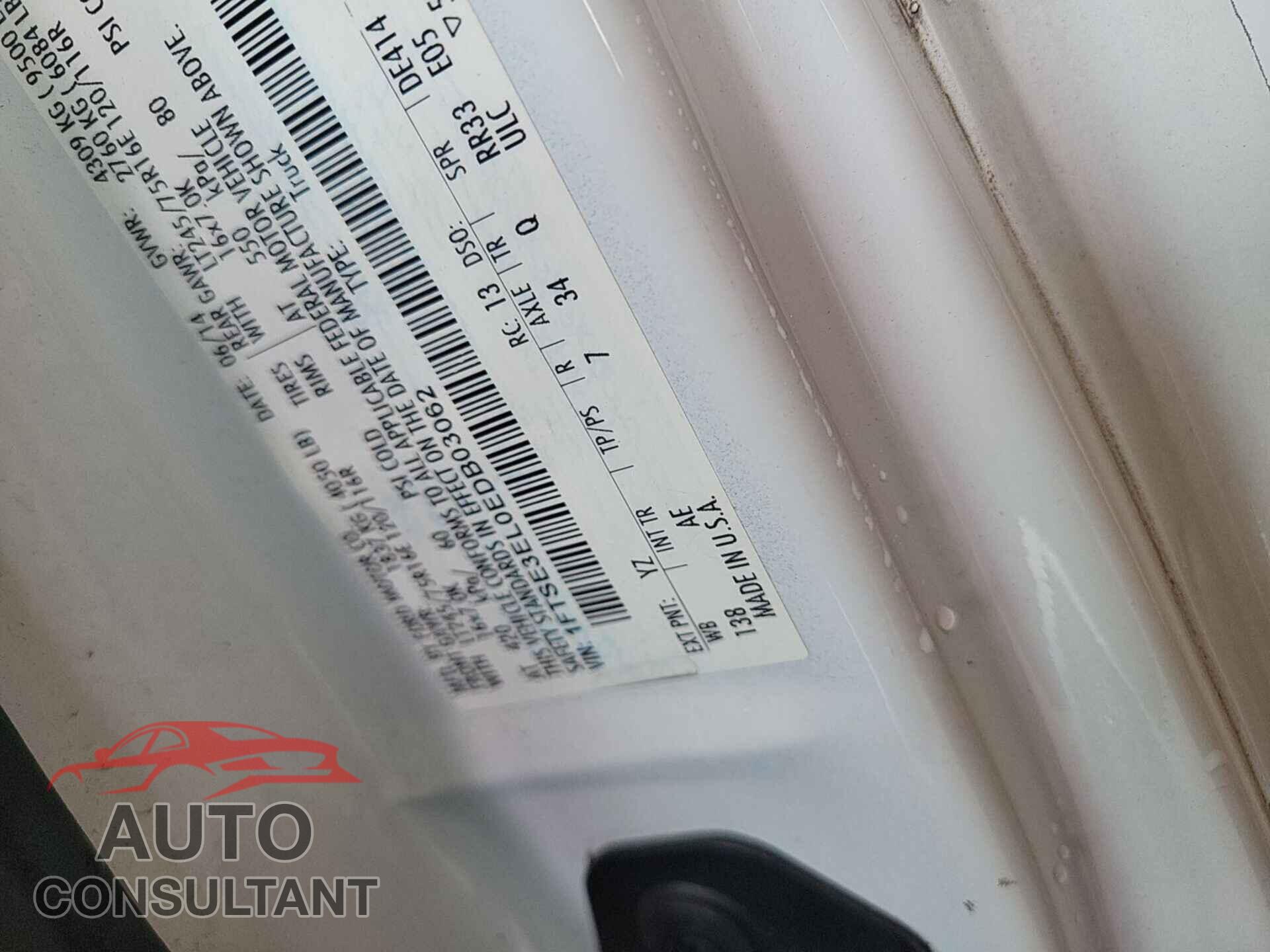 FORD ECONOLINE 2014 - 1FTSE3EL0EDB03062