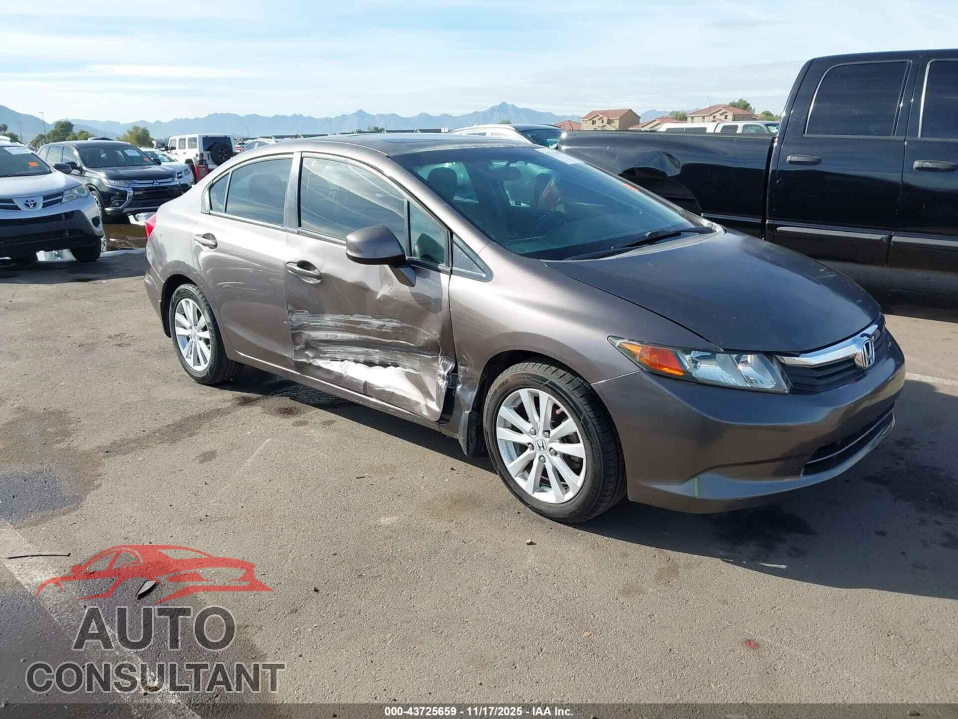 HONDA CIVIC 2012 - 19XFB2F9XCE336577