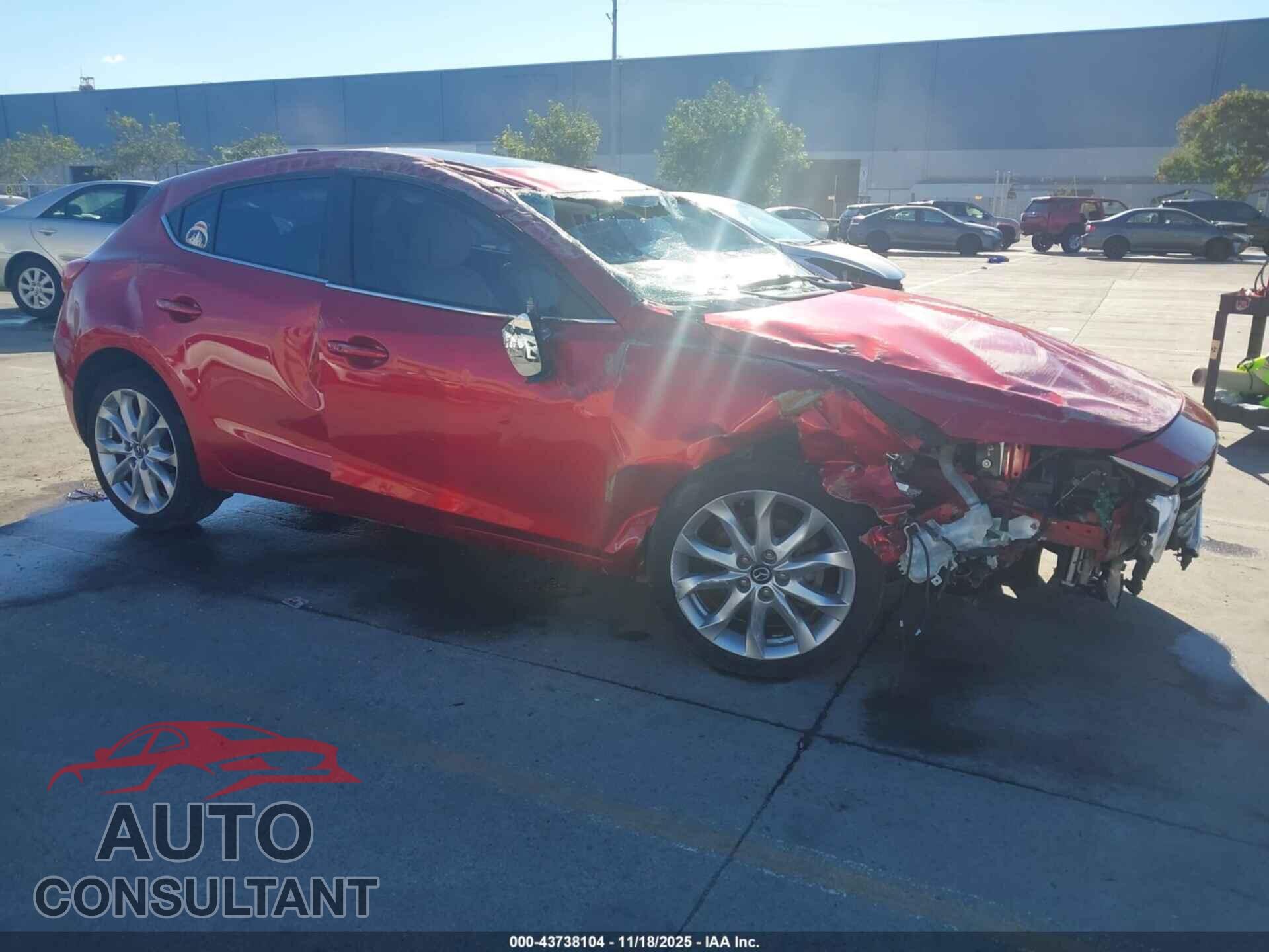 MAZDA MAZDA3 2015 - JM1BM1M36F1237134