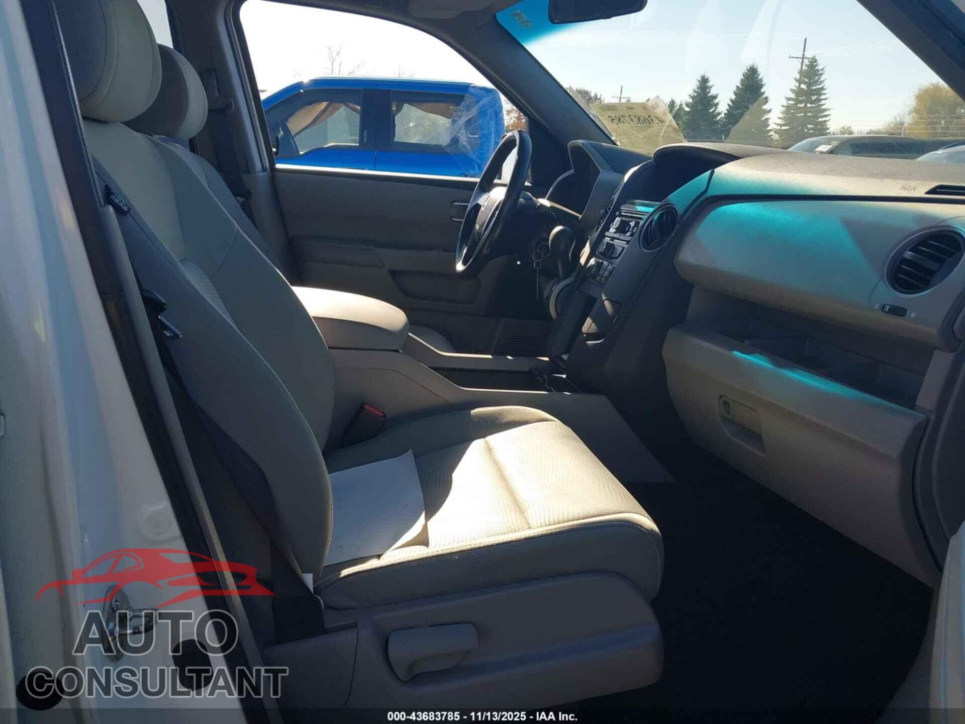 HONDA PILOT 2012 - 5FNYF4H29CB037729