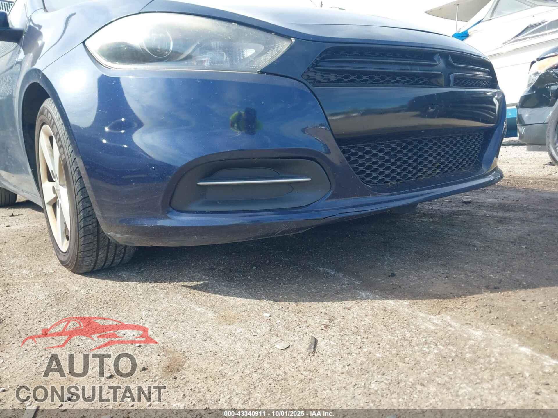 DODGE DART 2015 - 1C3CDFBB2FD101730