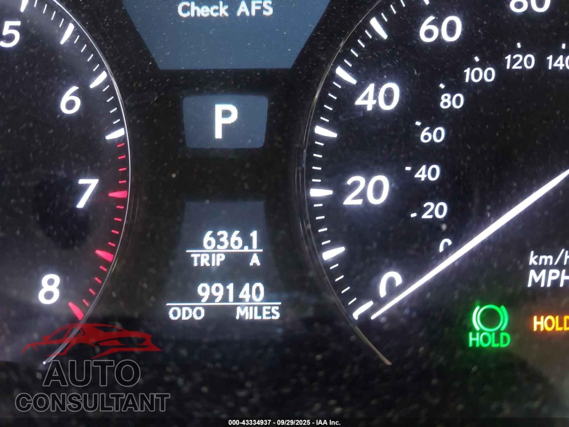 LEXUS LS 460 2012 - JTHBL5EF7C5113699
