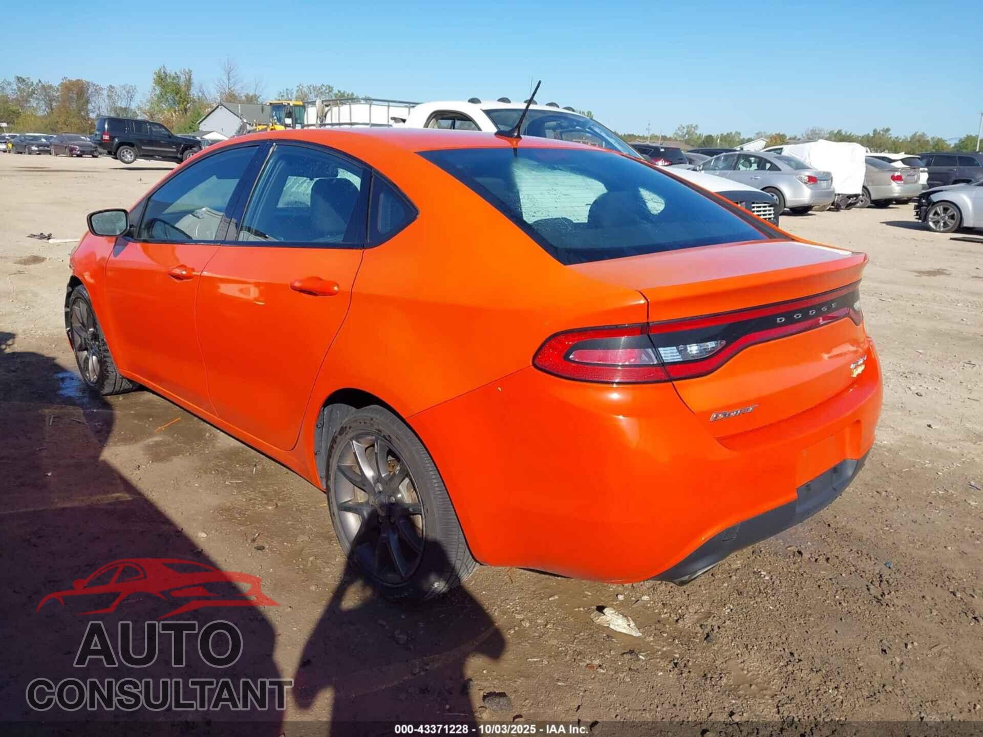 DODGE DART 2015 - 1C3CDFBB7FD405166