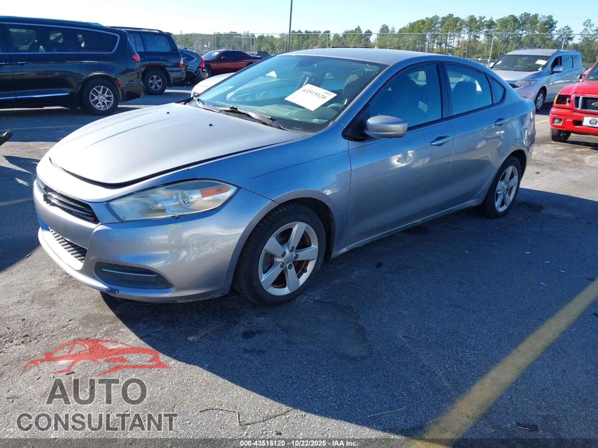 DODGE DART 2015 - 1C3CDFBB6FD200115