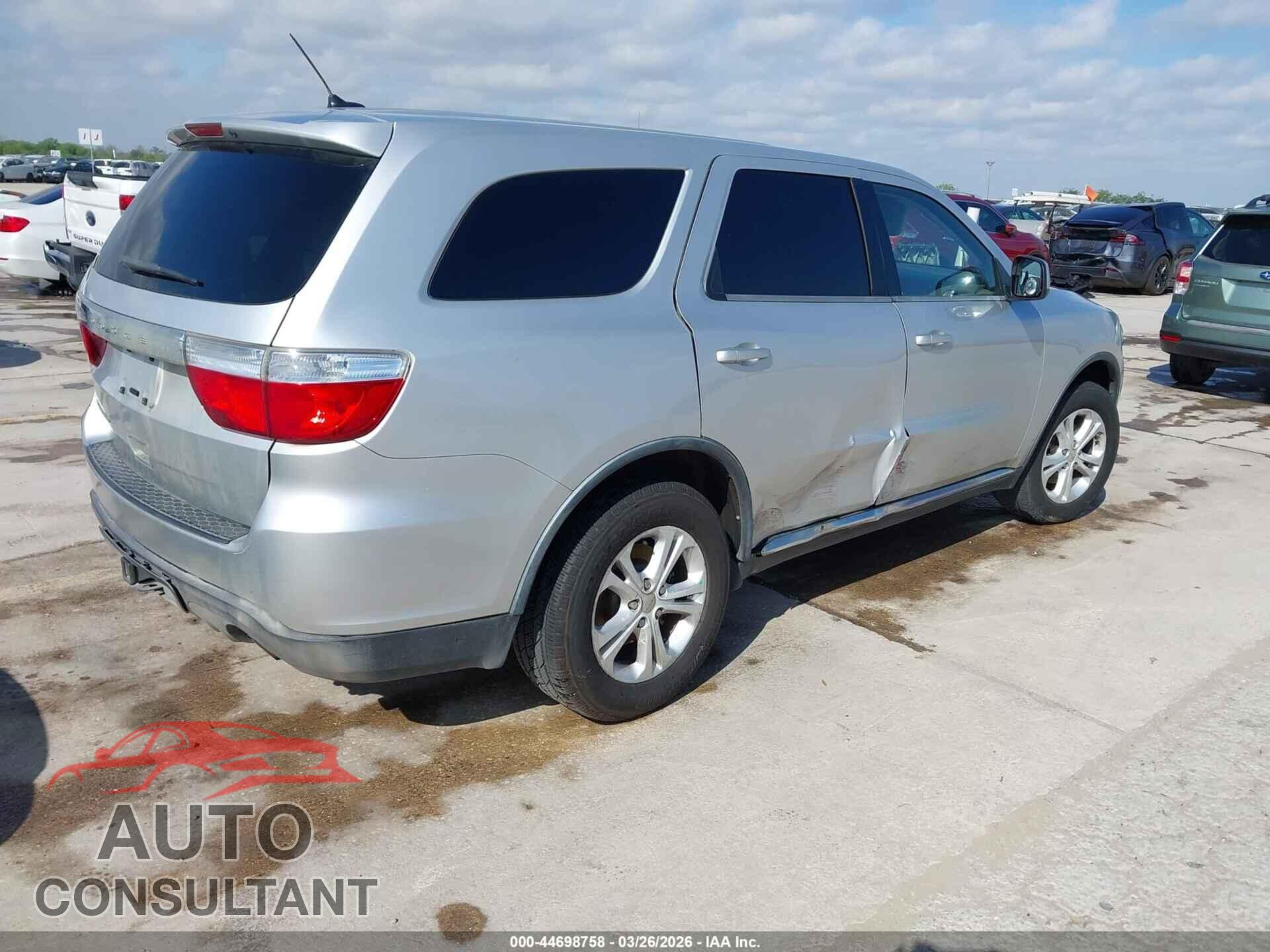DODGE DURANGO 2012 - 1C4RDHAG9CC308342