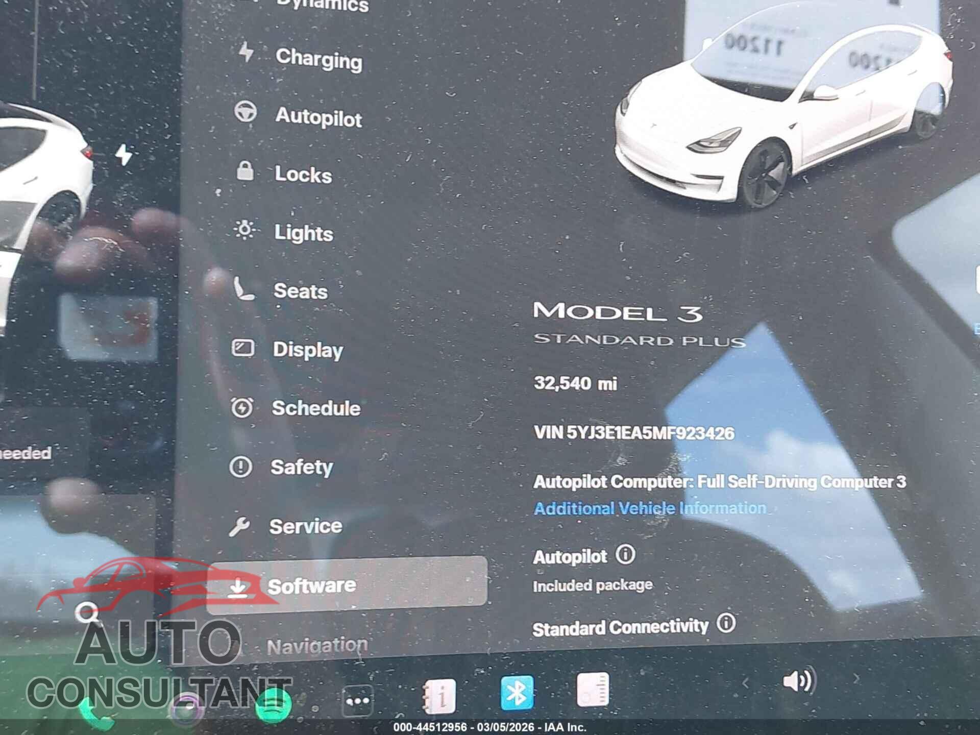 TESLA MODEL 3 2021 - 5YJ3E1EA5MF923426
