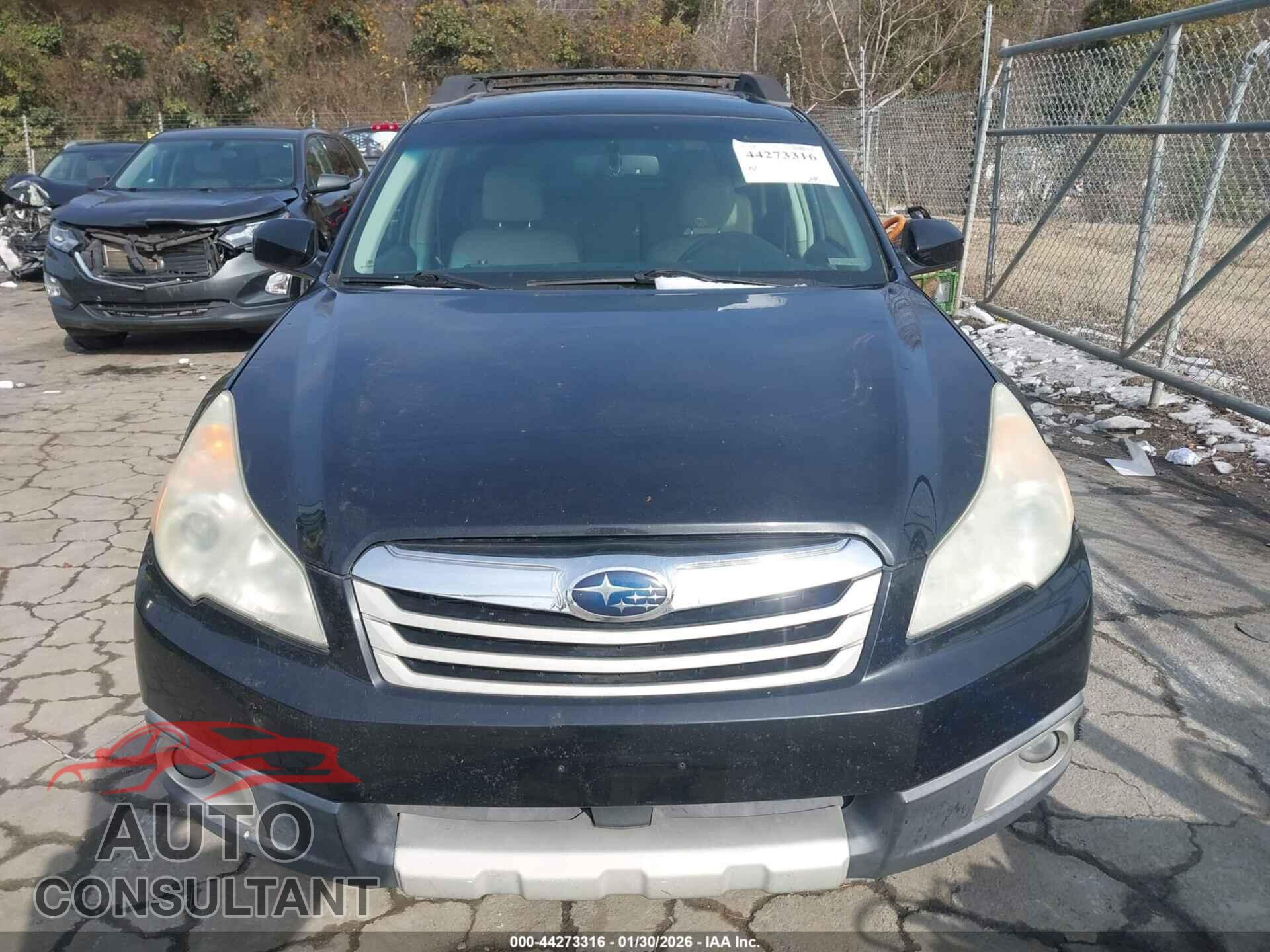 SUBARU OUTBACK 2010 - 4S4BRBKC7A3382251