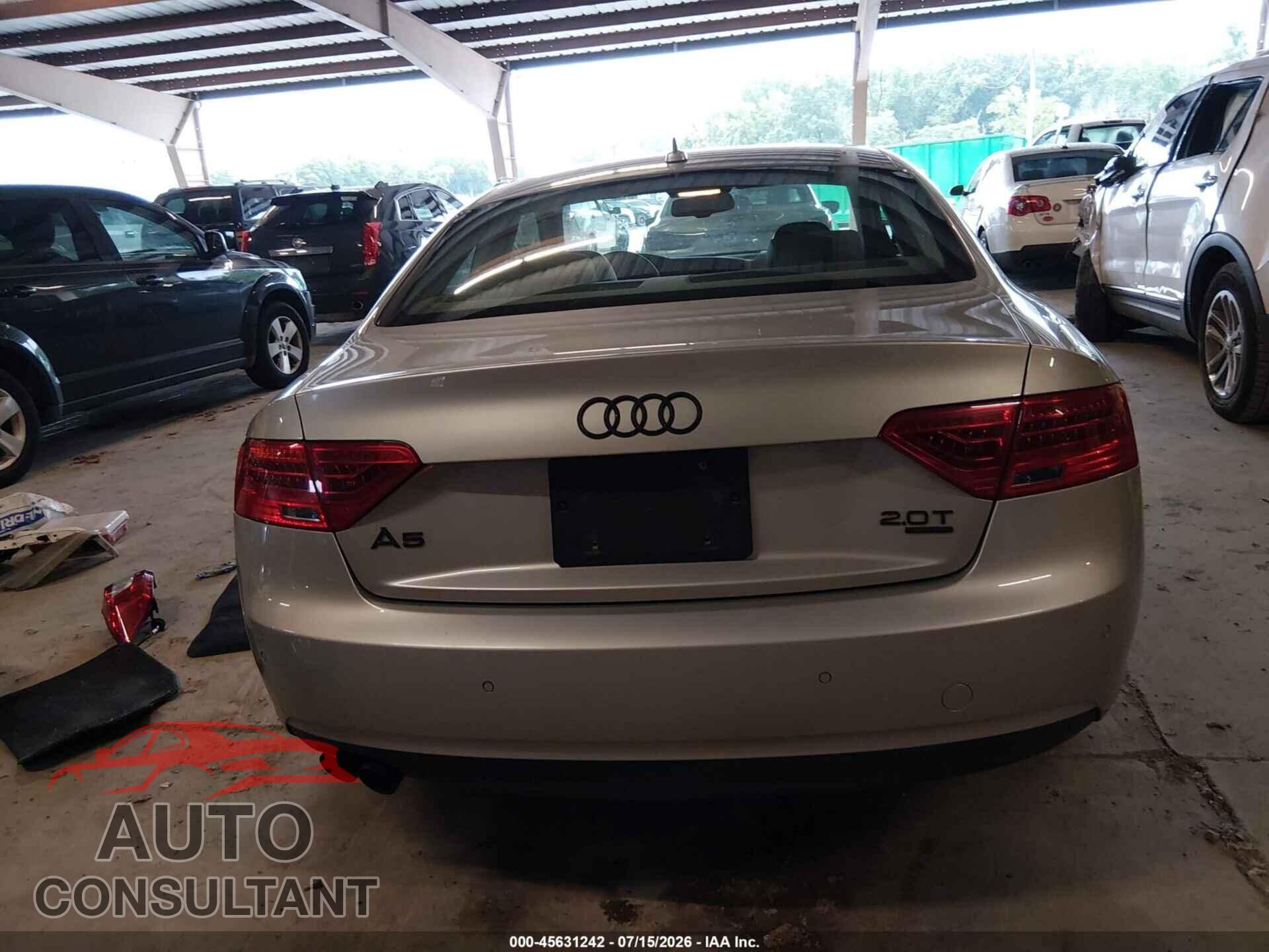 AUDI A5 2013 - WAULFAFR2DA043162