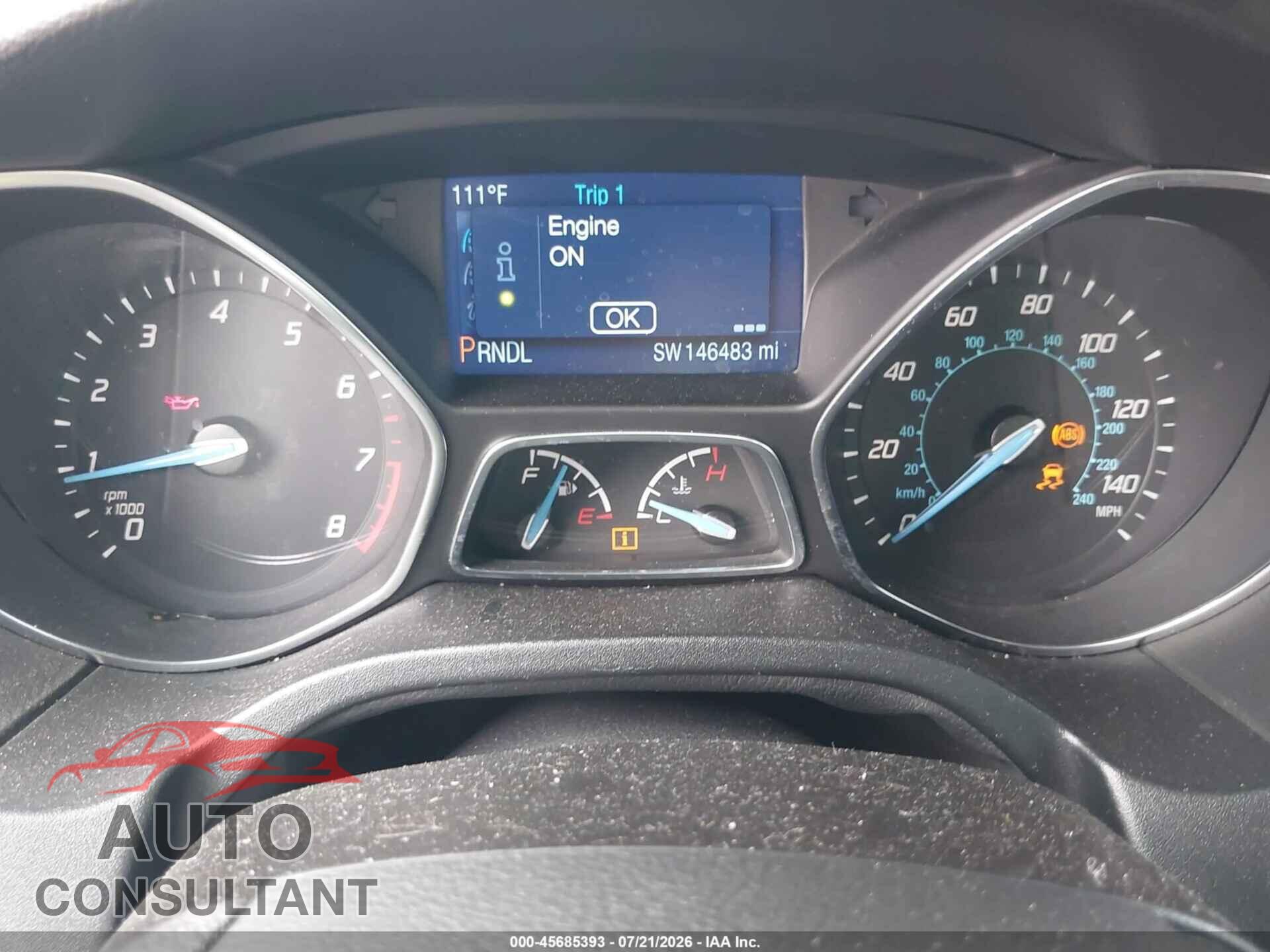 FORD FOCUS 2014 - 1FADP3F21EL363121