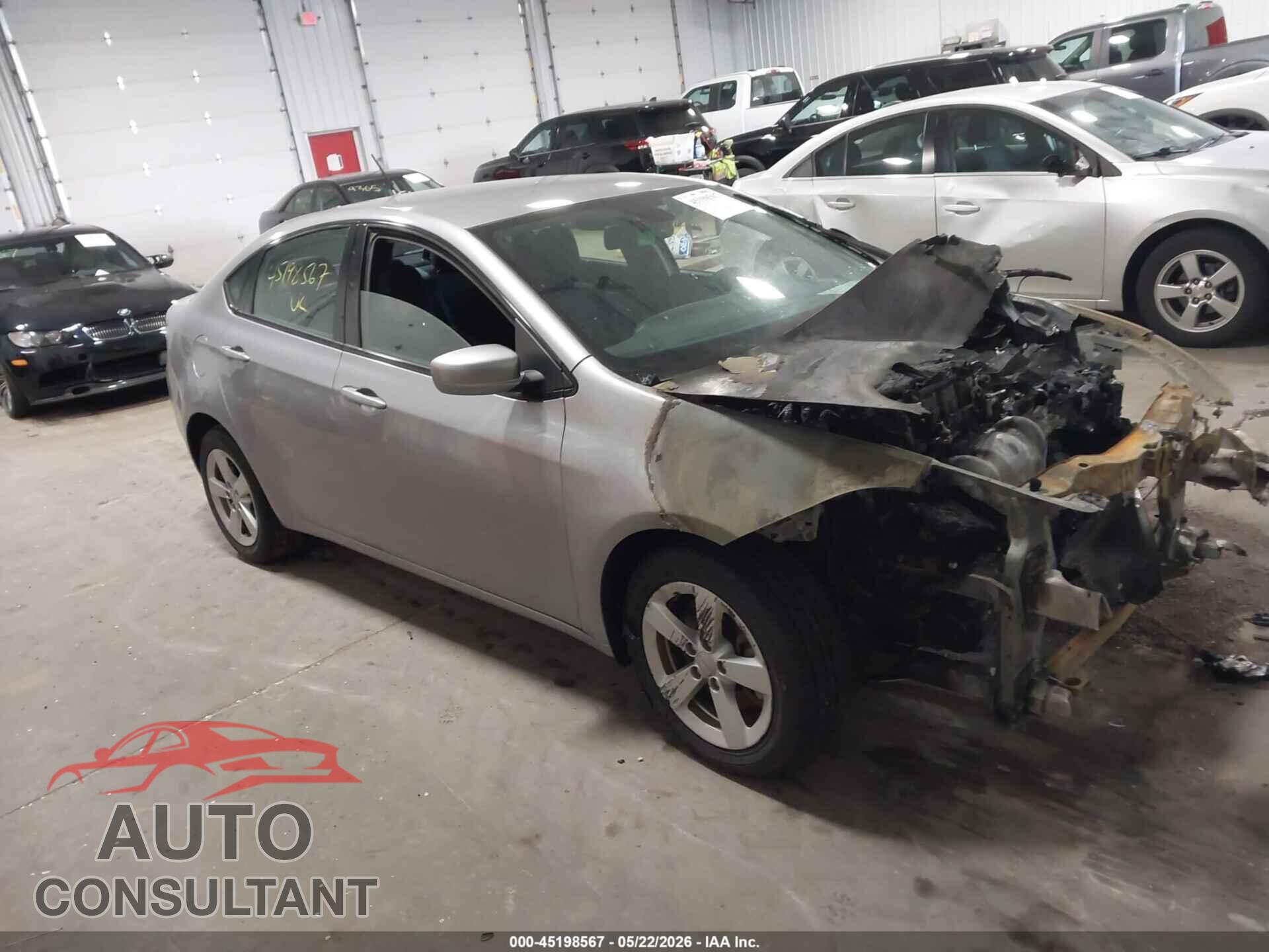 DODGE DART 2015 - 1C3CDFBBXFD128514