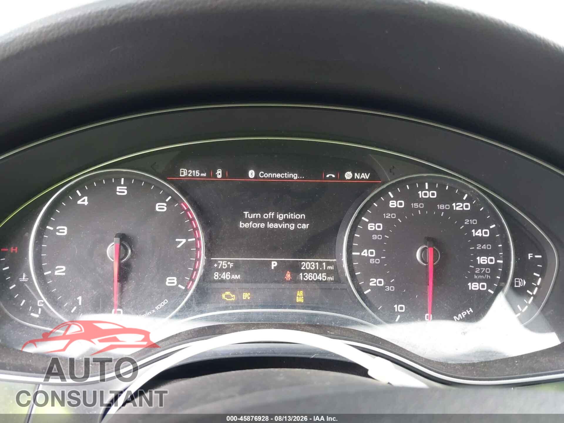 AUDI A6 2013 - WAUGFAFC7DN094758