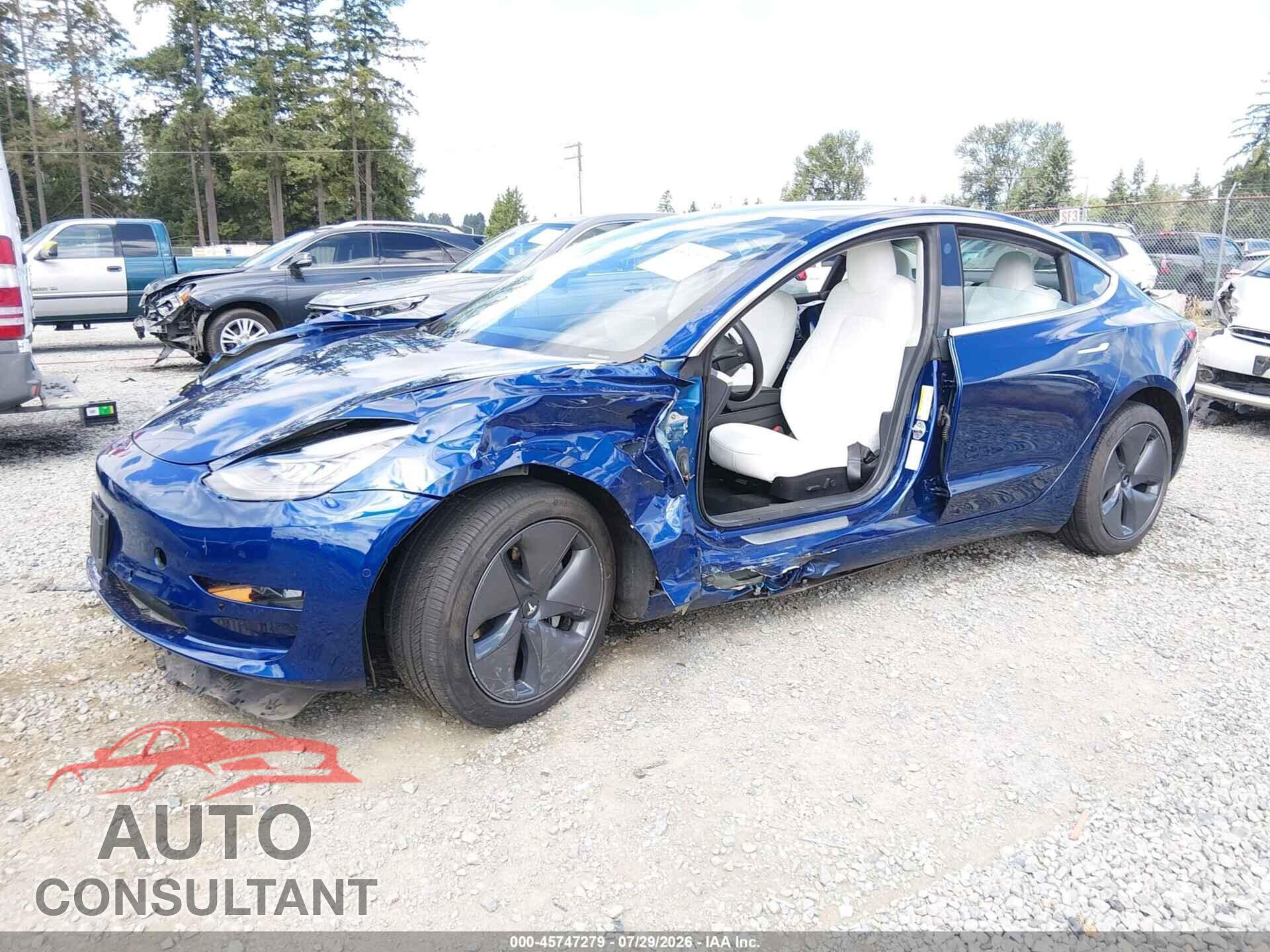 TESLA MODEL 3 2019 - 5YJ3E1EB7KF522112