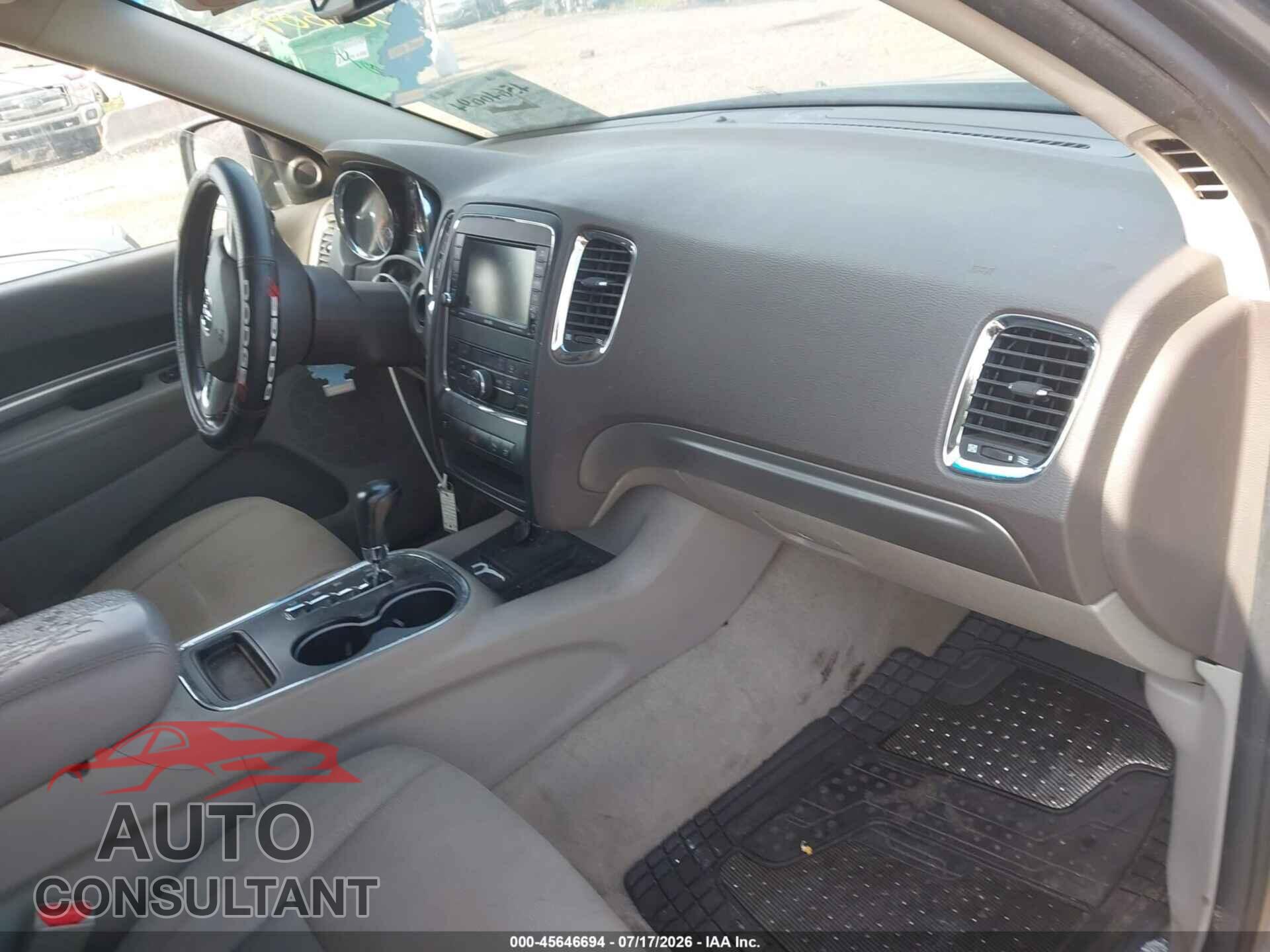 DODGE DURANGO 2012 - 1C4RDJAG3CC193230