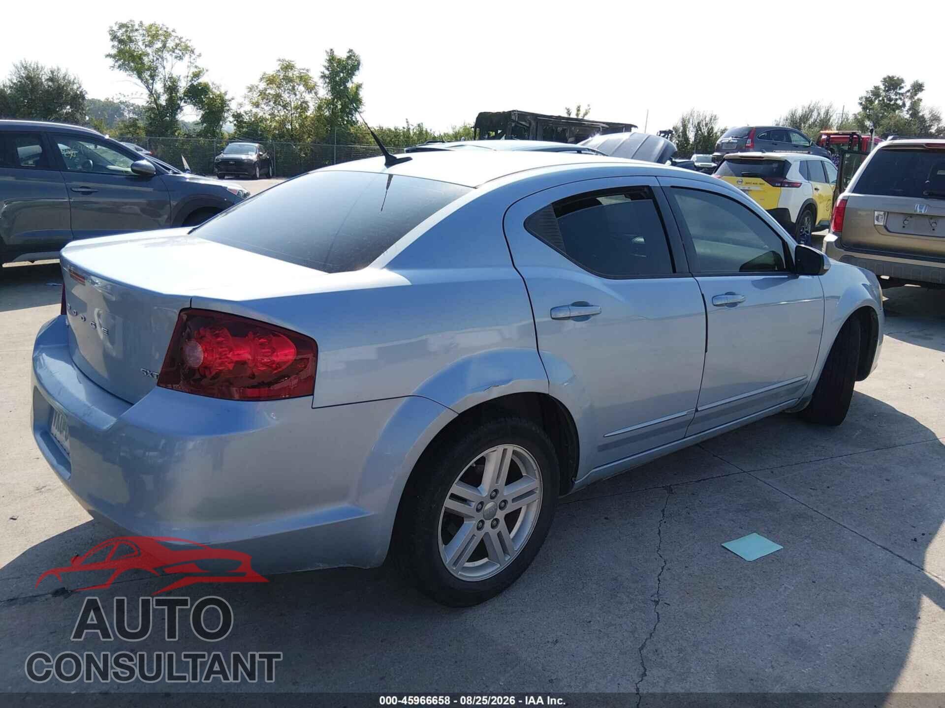 DODGE AVENGER 2013 - 1C3CDZCB1DN590595