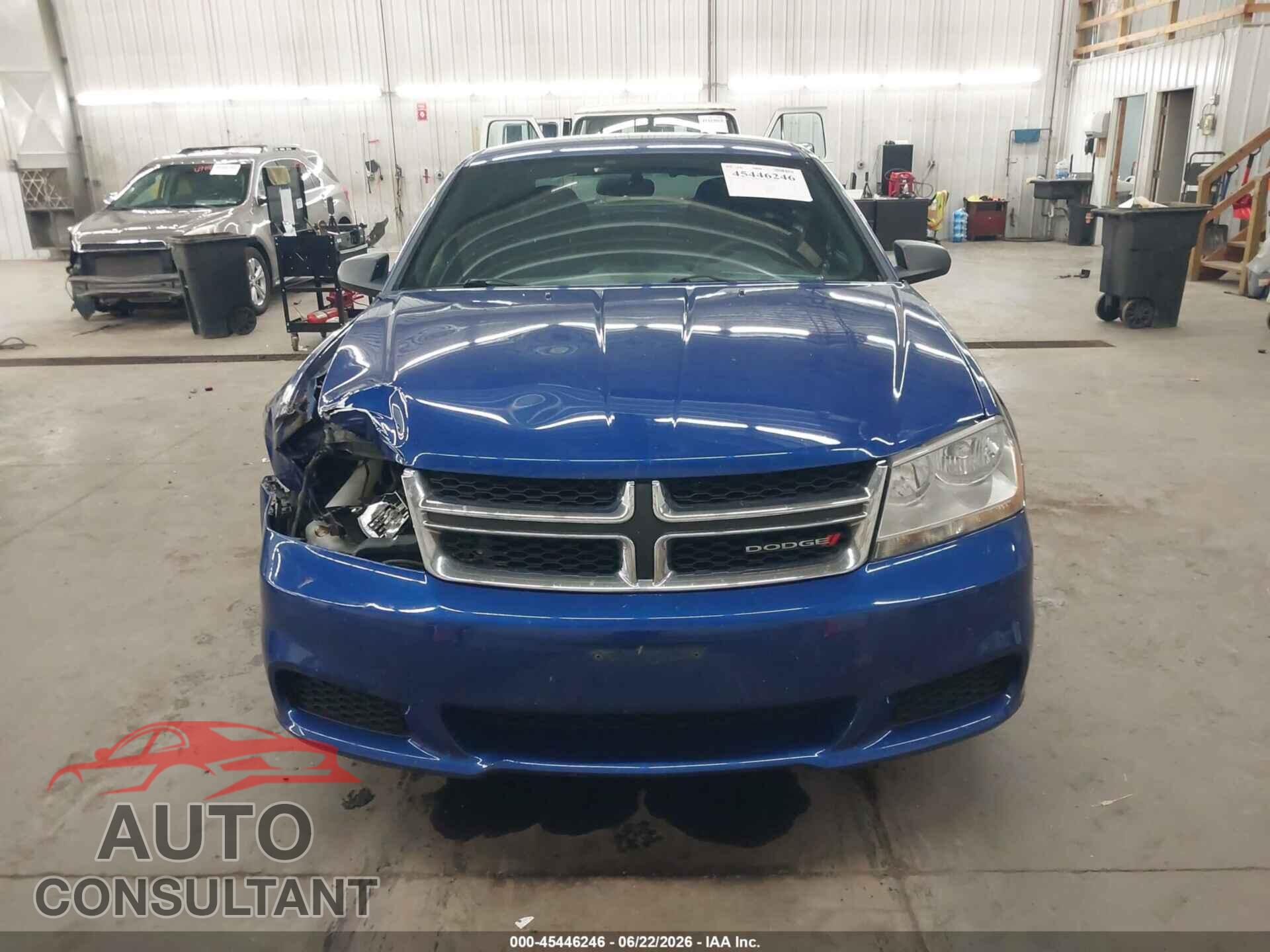 DODGE AVENGER 2012 - 1C3CDZAG1CN291265