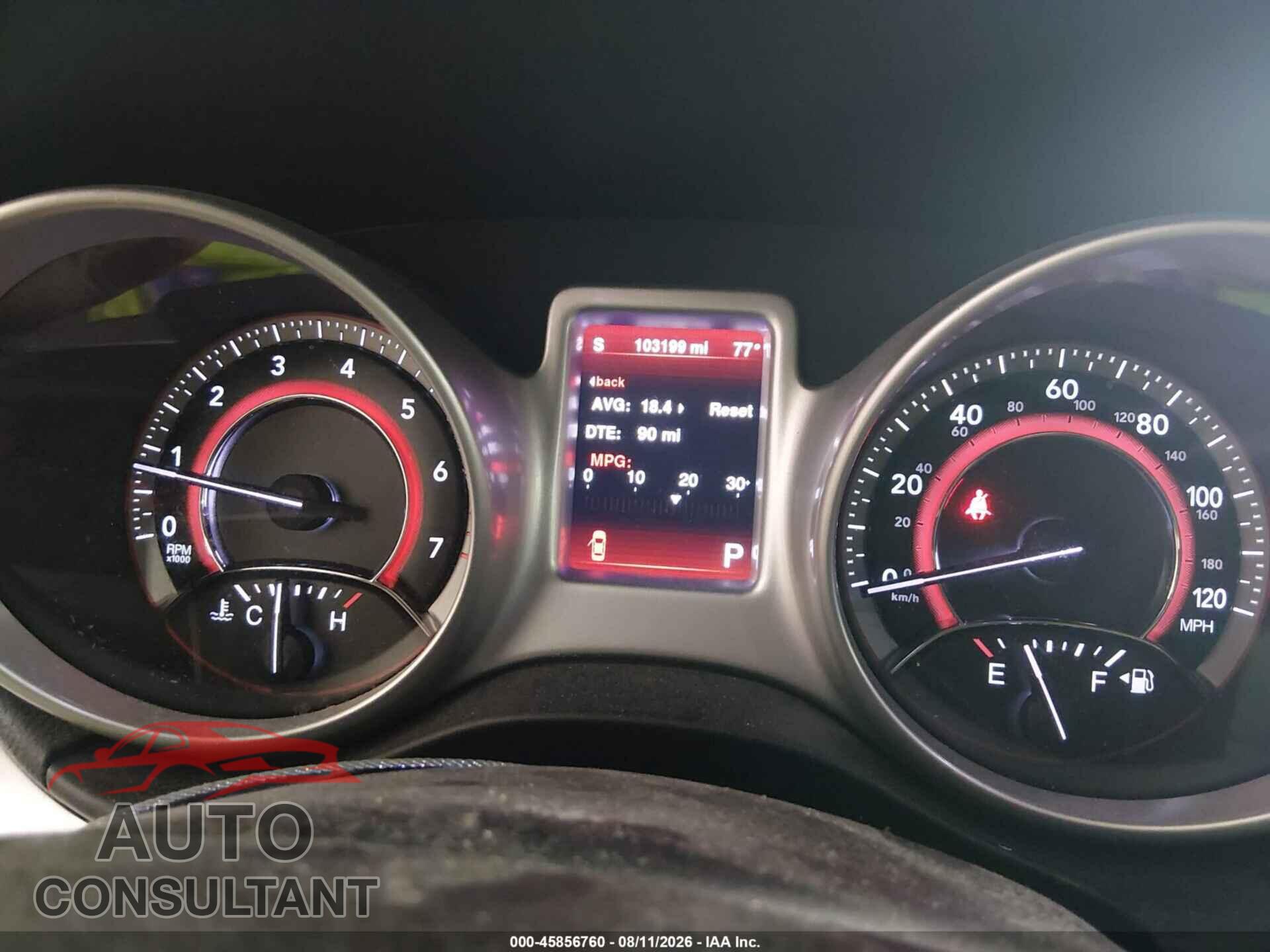 DODGE JOURNEY 2013 - 3C4PDCBB5DT503244