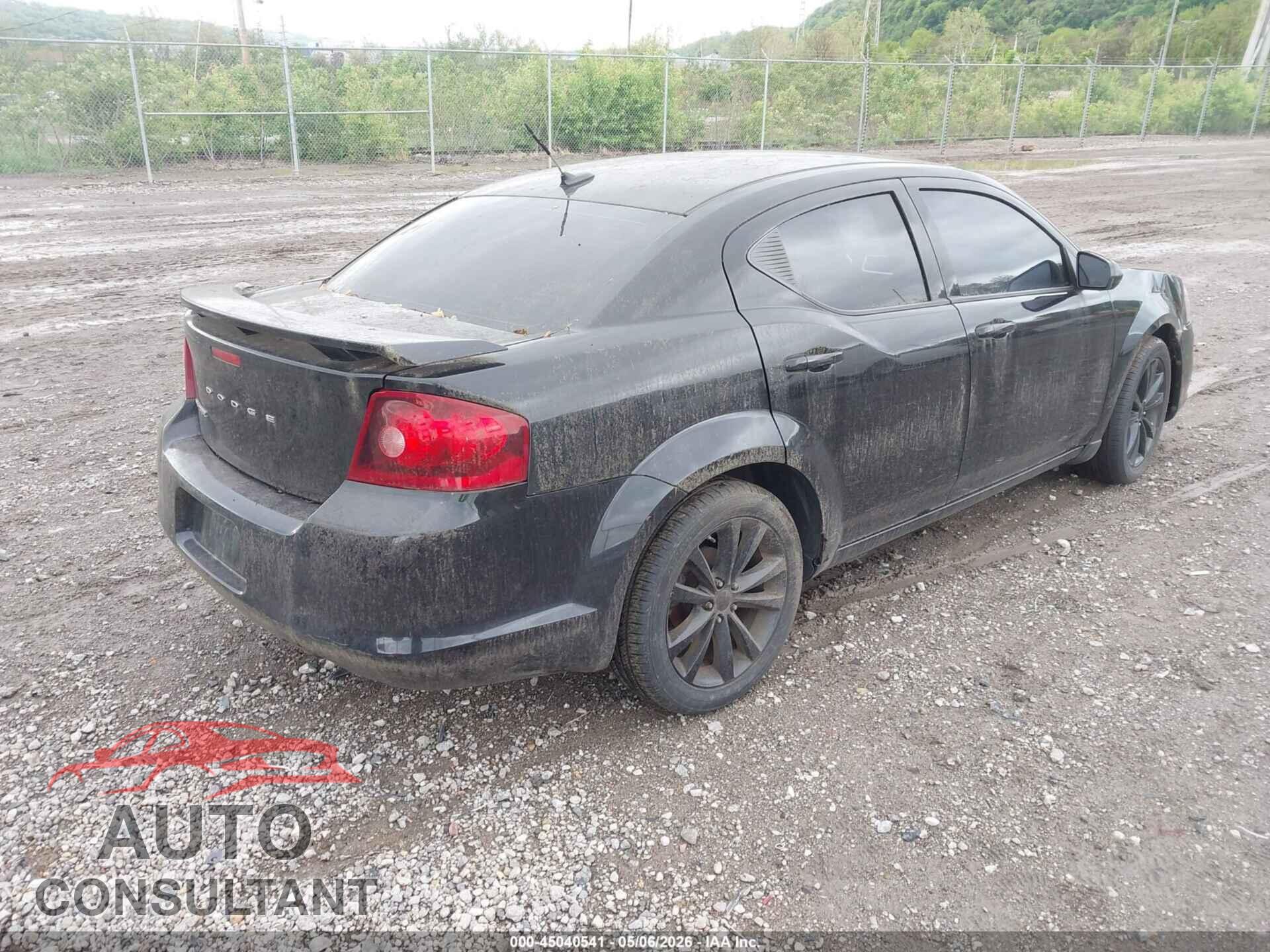 DODGE AVENGER 2013 - 1C3CDZCB8DN620174