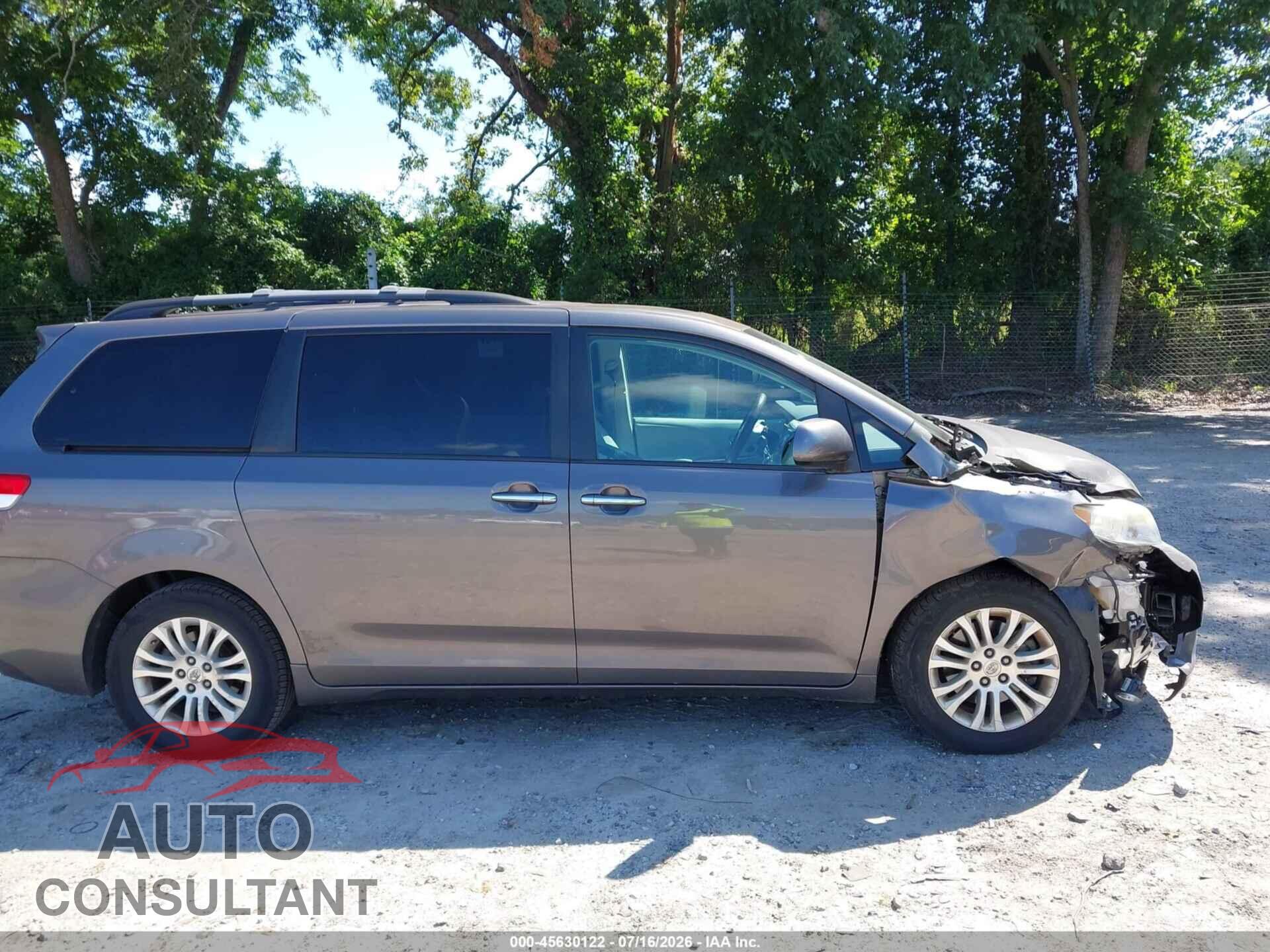 TOYOTA SIENNA 2012 - 5TDYK3DC8CS201634