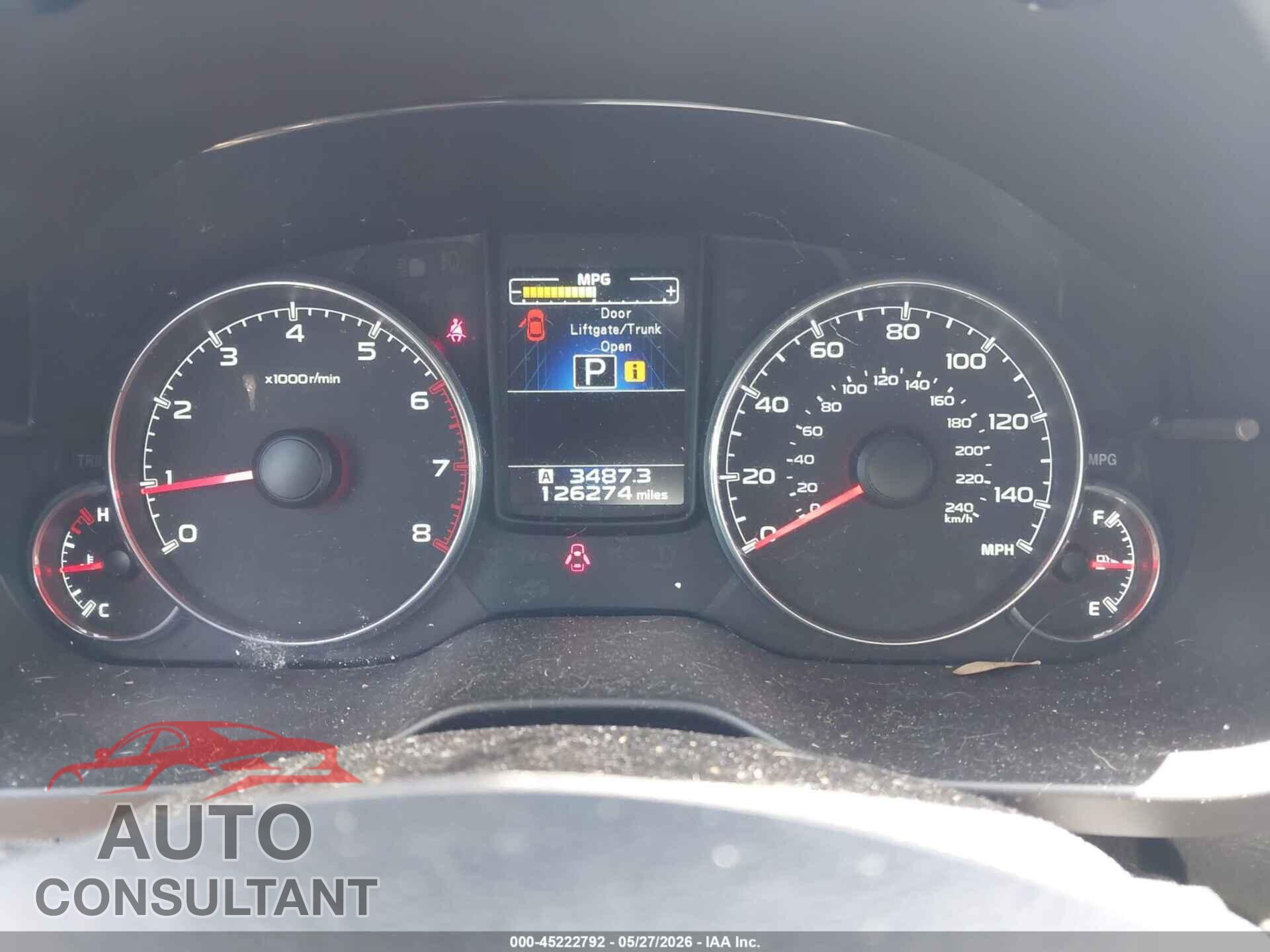 SUBARU OUTBACK 2013 - 4S4BRCKC4D3241051